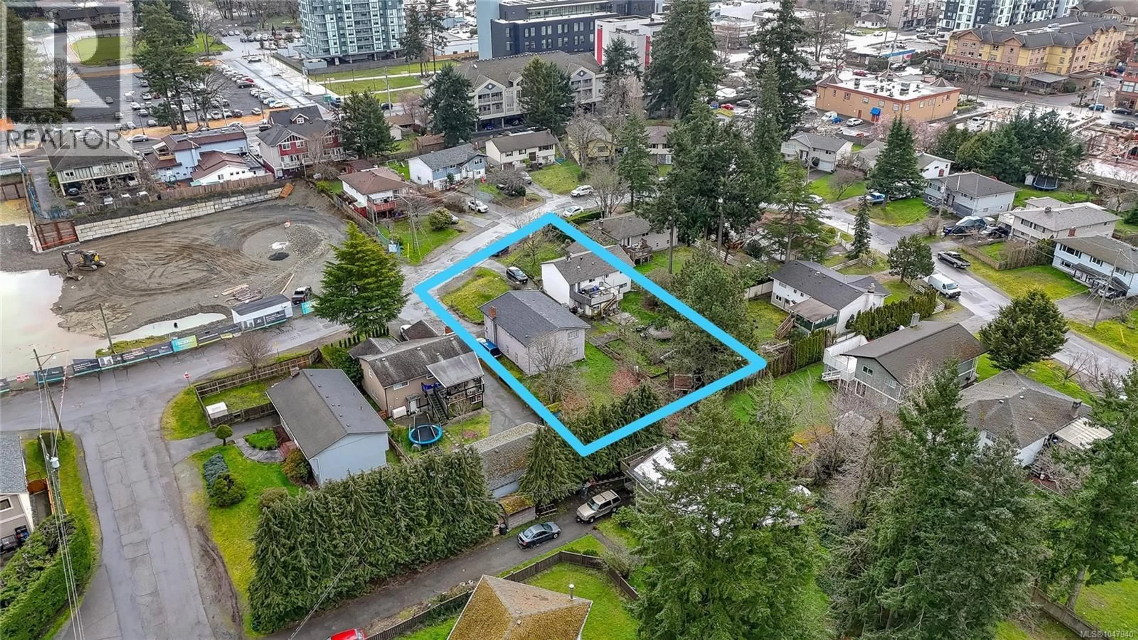A pic from outside/outdoor area/front of a property/back of a property/a pic from drone, street for 2754 SCAFE ROAD, Langford British Columbia V9B3W7