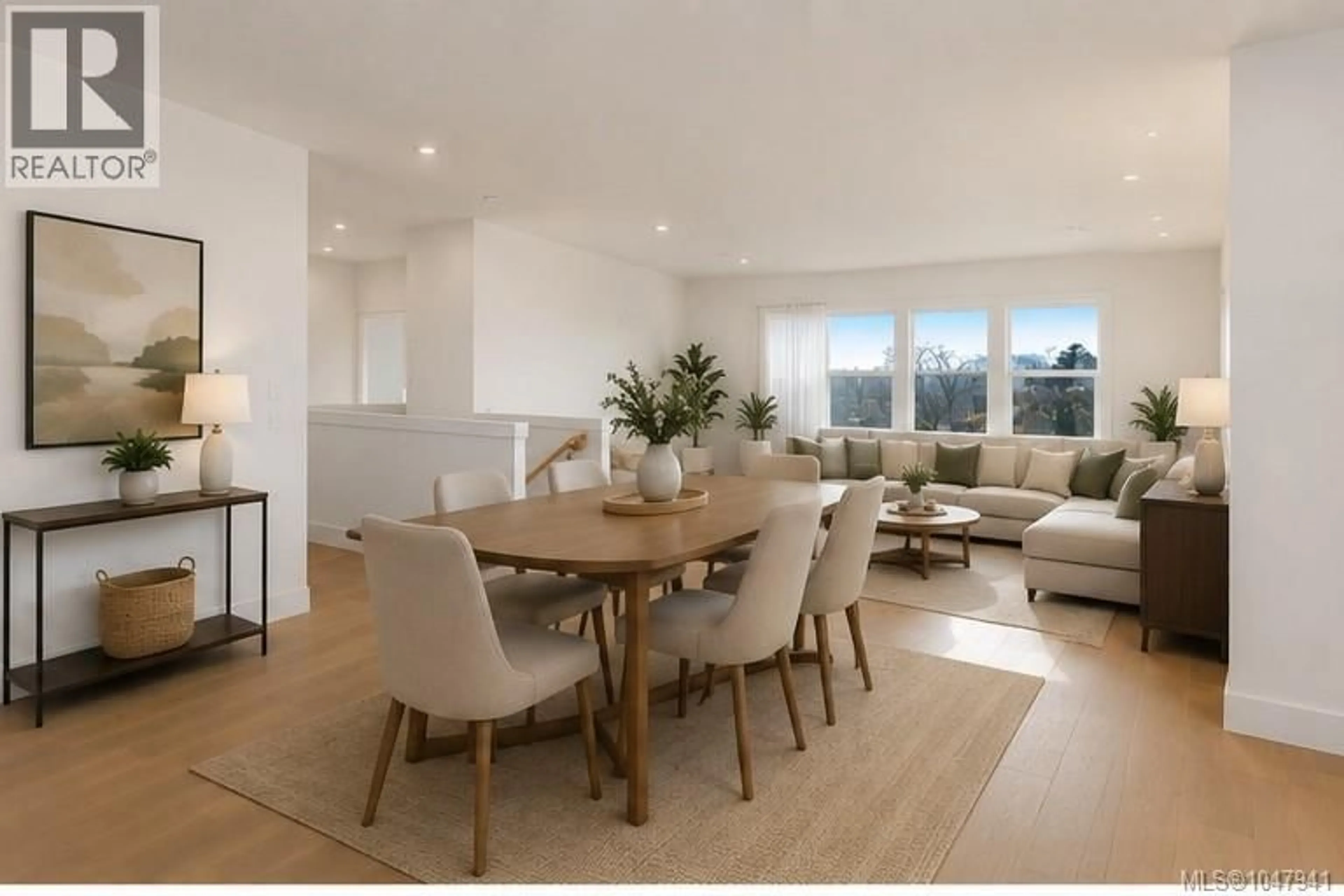 Dining room, wood/laminate floor for 2023 OAKHILL PLACE, Duncan British Columbia V9L0J2