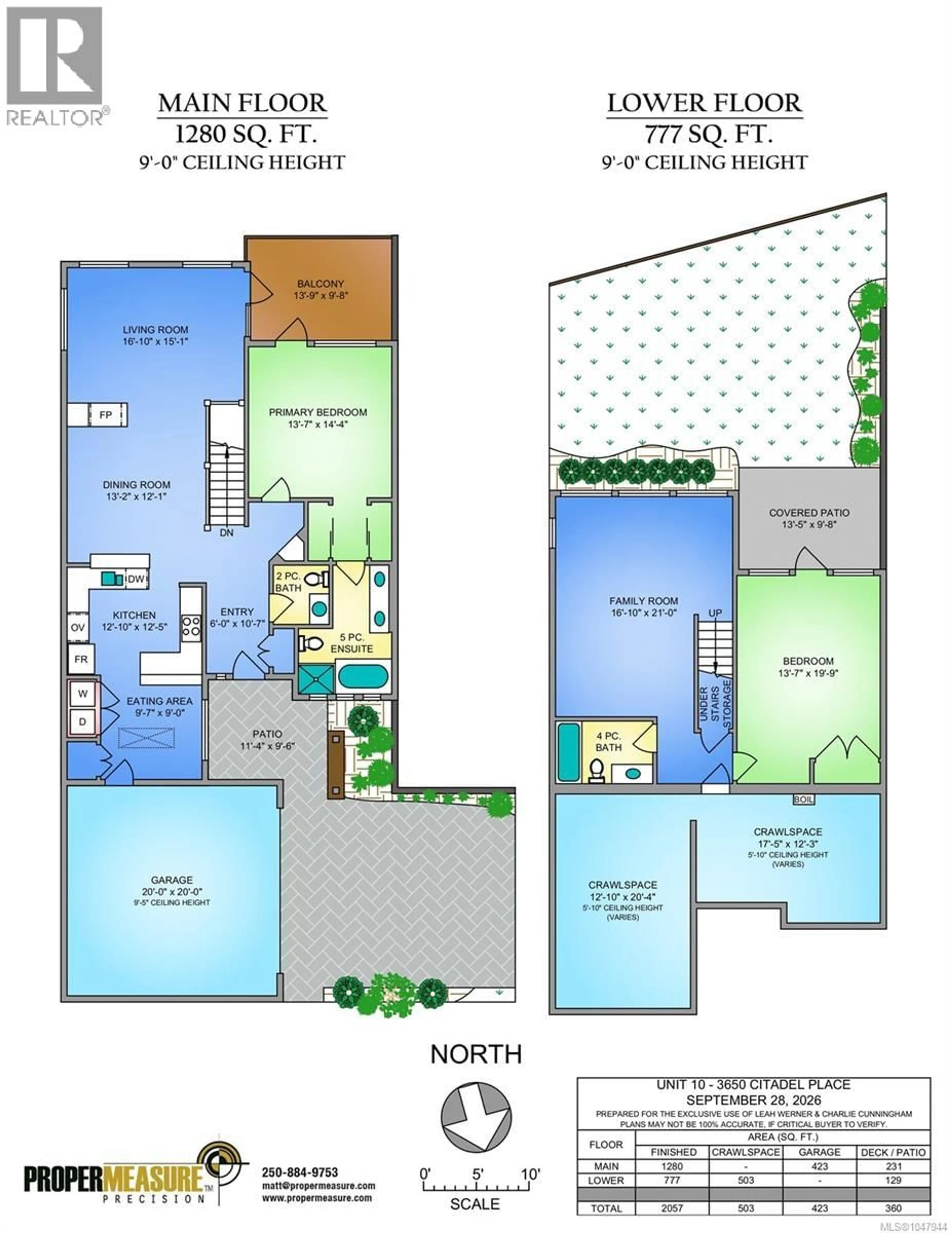 Floor plan for 10 - 3650 CITADEL PLACE, Colwood British Columbia V9C0C8