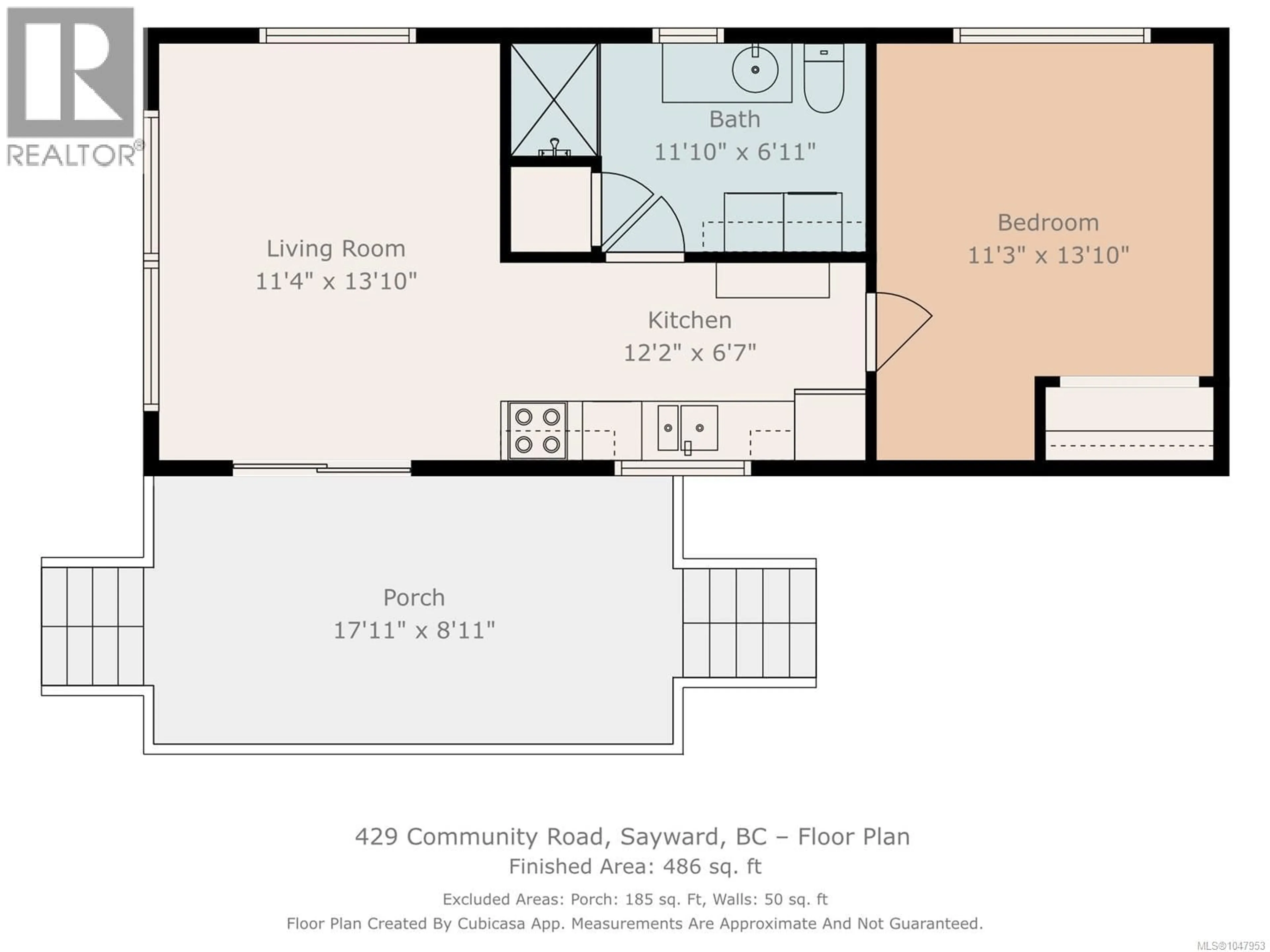 Floor plan for 429 COMMUNITY ROAD, Sayward British Columbia V0P1R0