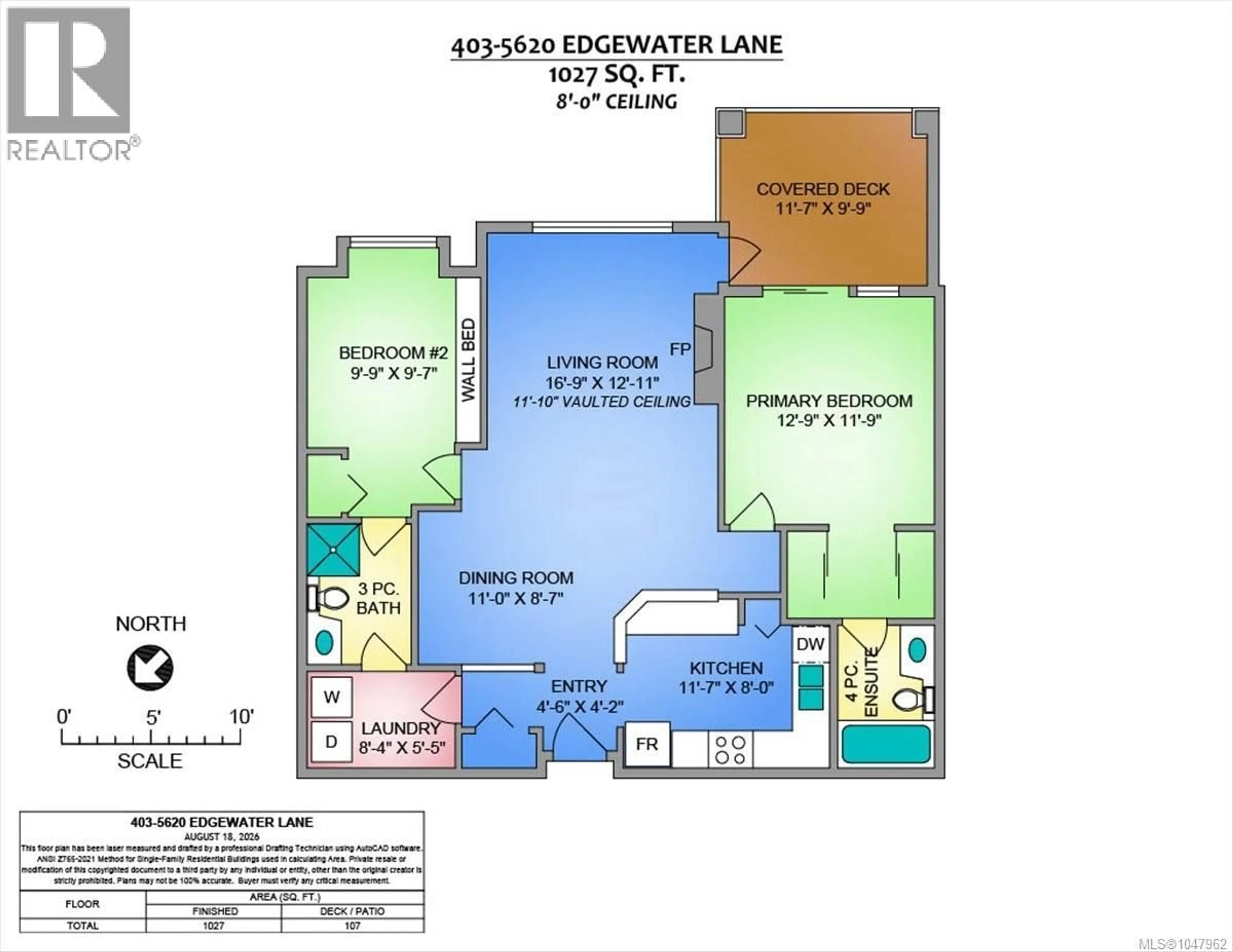 Floor plan for 403 - 5620 EDGEWATER LANE, Nanaimo British Columbia V9T6K1