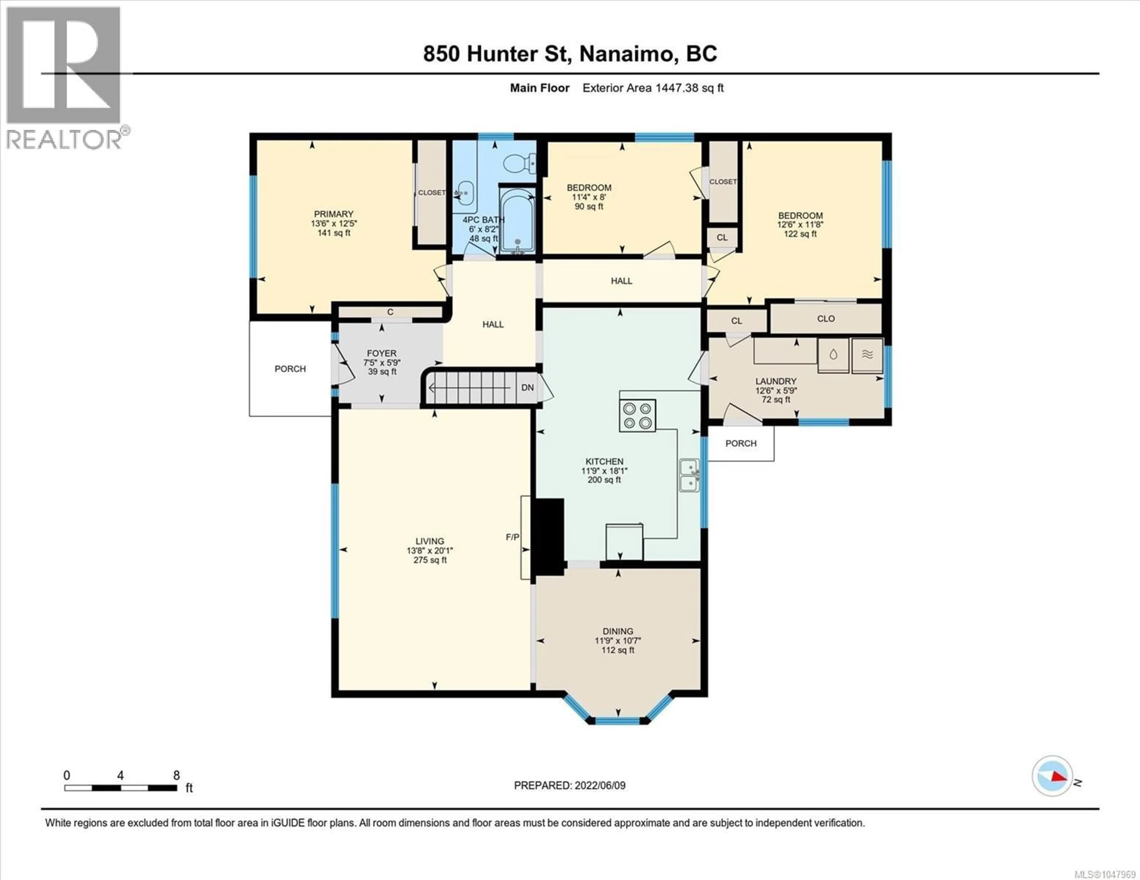 Floor plan for 850 HUNTER STREET, Nanaimo British Columbia V9S1R5