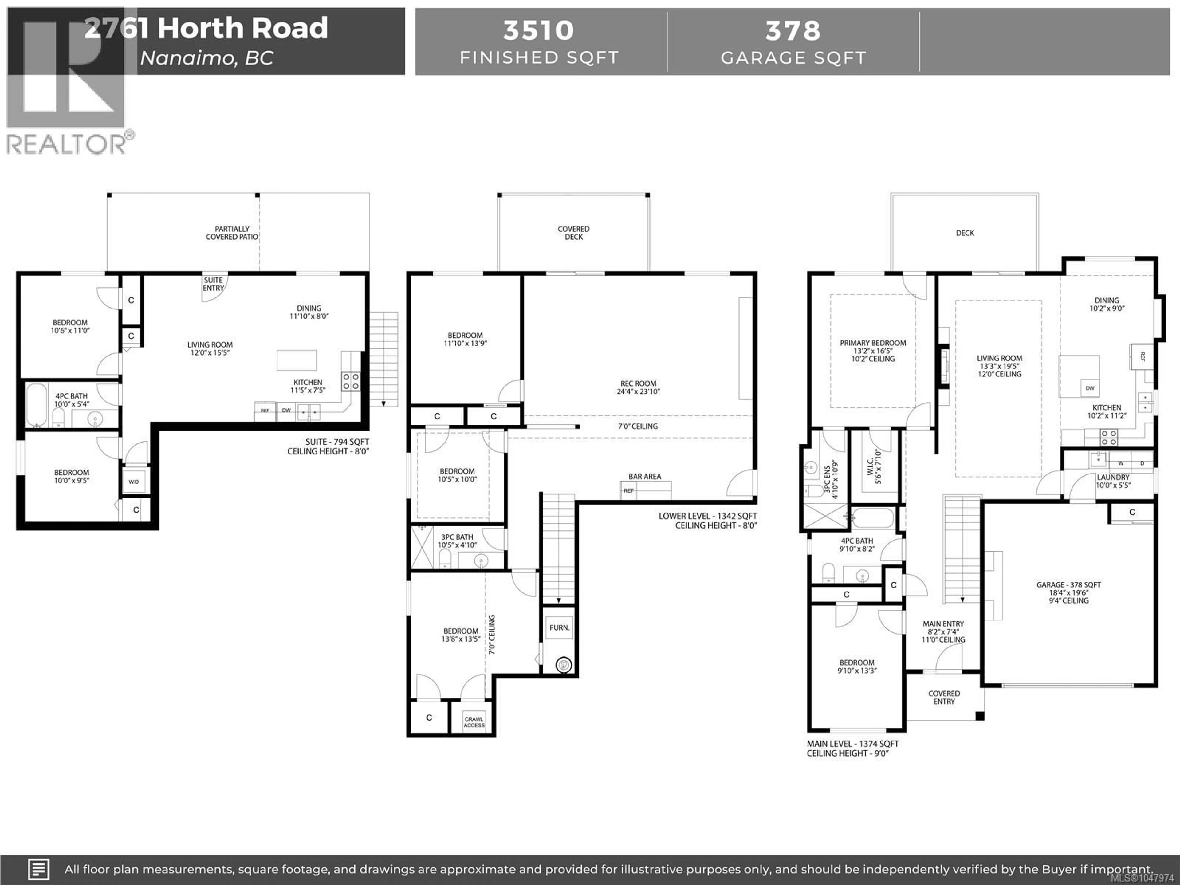 Floor plan for 2761 HORTH ROAD, Nanaimo British Columbia V9T5P5