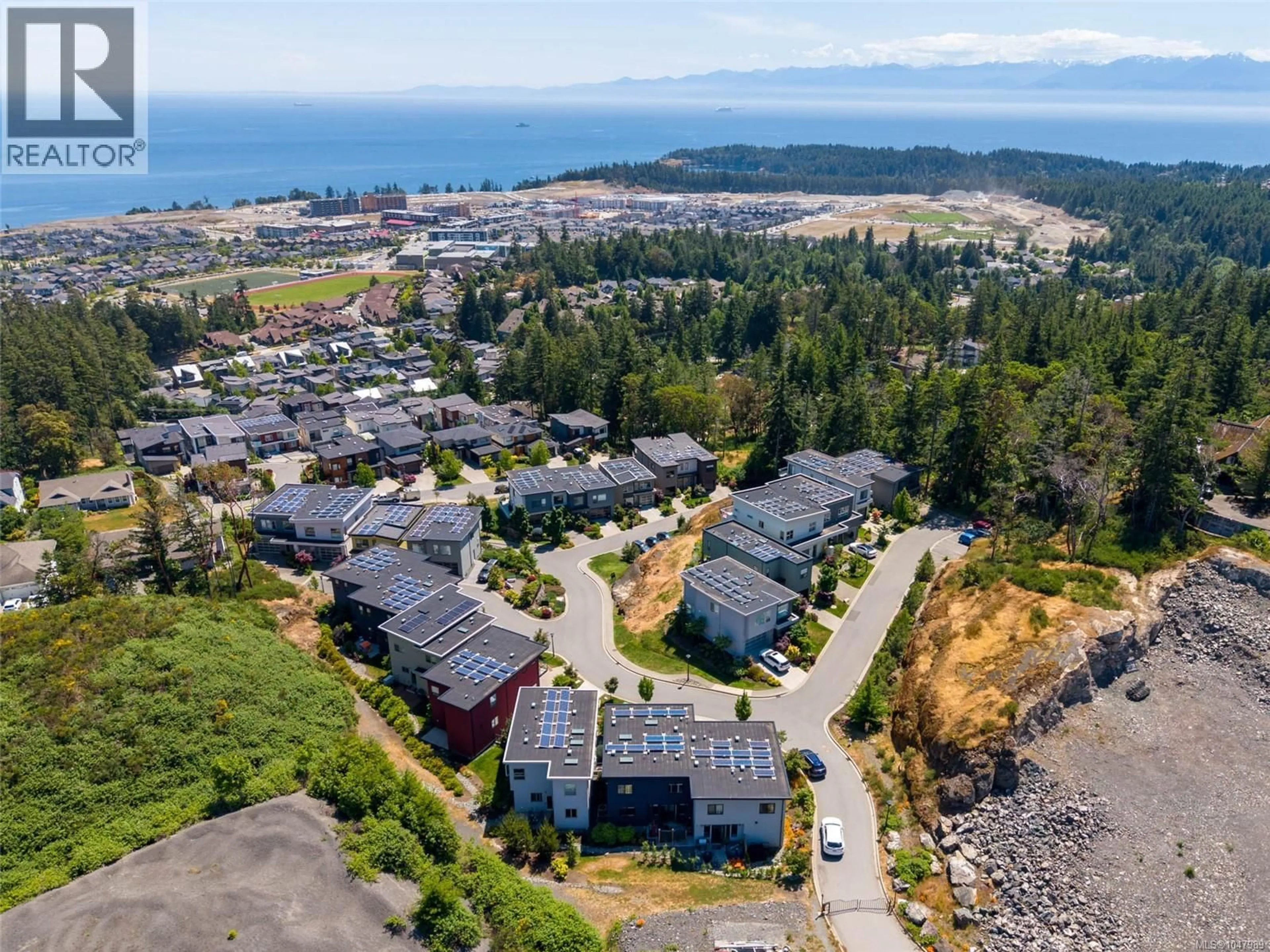 A pic from outside/outdoor area/front of a property/back of a property/a pic from drone, water/lake/river/ocean view for 119 - 539 DELORA DRIVE, Colwood British Columbia V9C0M2