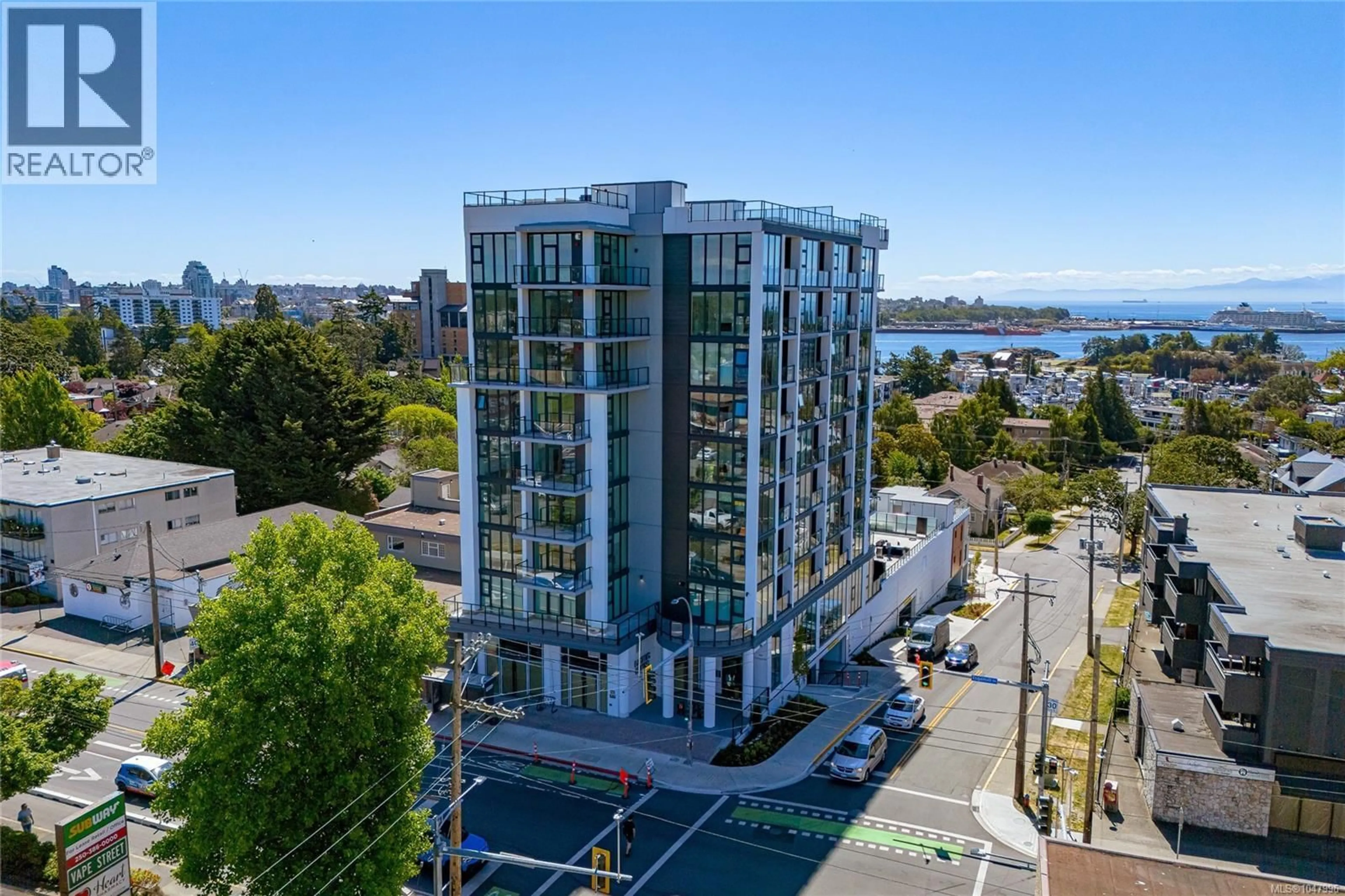 A pic from outside/outdoor area/front of a property/back of a property/a pic from drone, water/lake/river/ocean view for 301 - 899 ESQUIMALT STREET, Esquimalt British Columbia V9A0L7