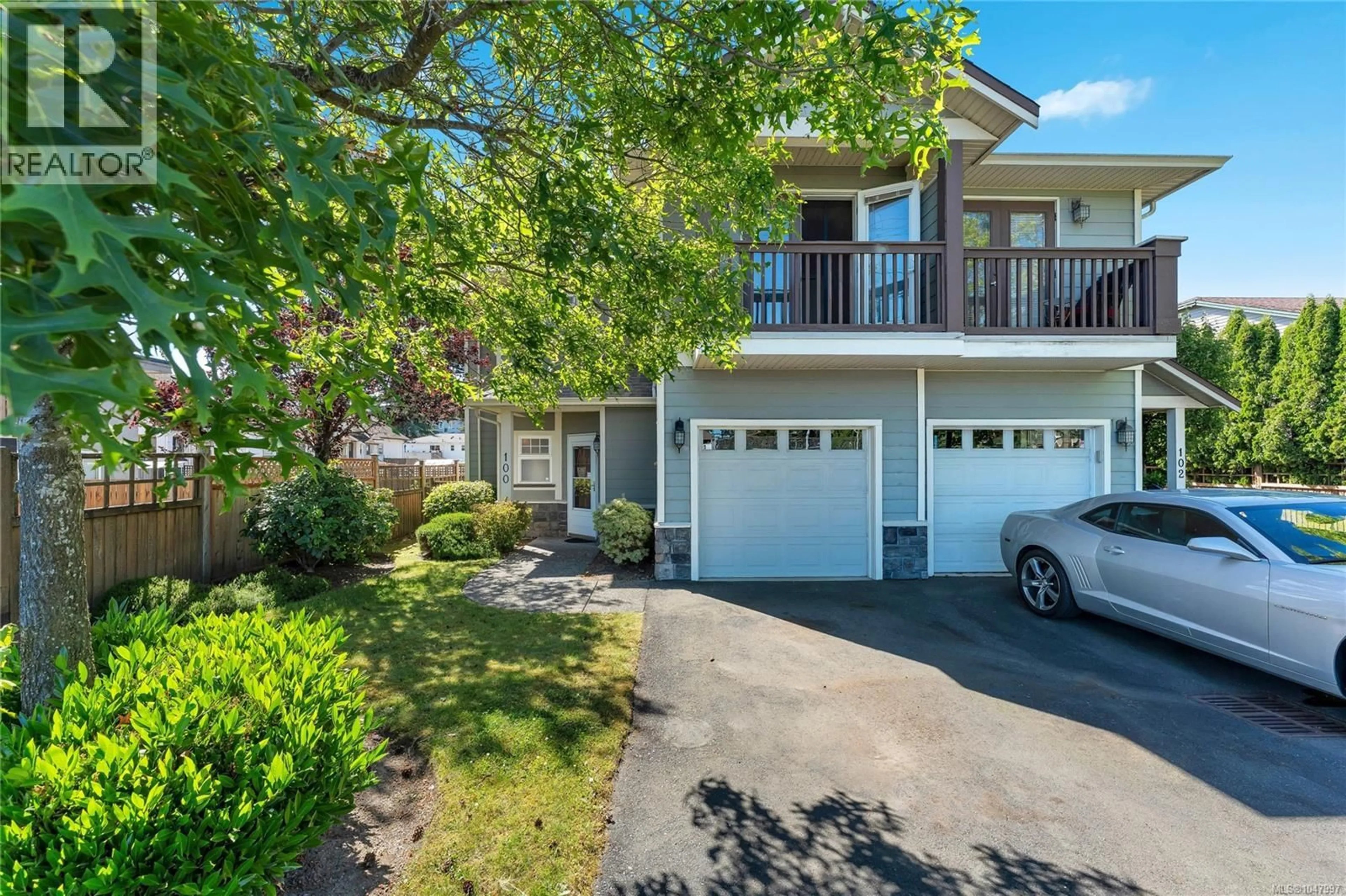 A pic from outside/outdoor area/front of a property/back of a property/a pic from drone, street for 100 - 2744 MATSON ROAD, Langford British Columbia V9B6W1