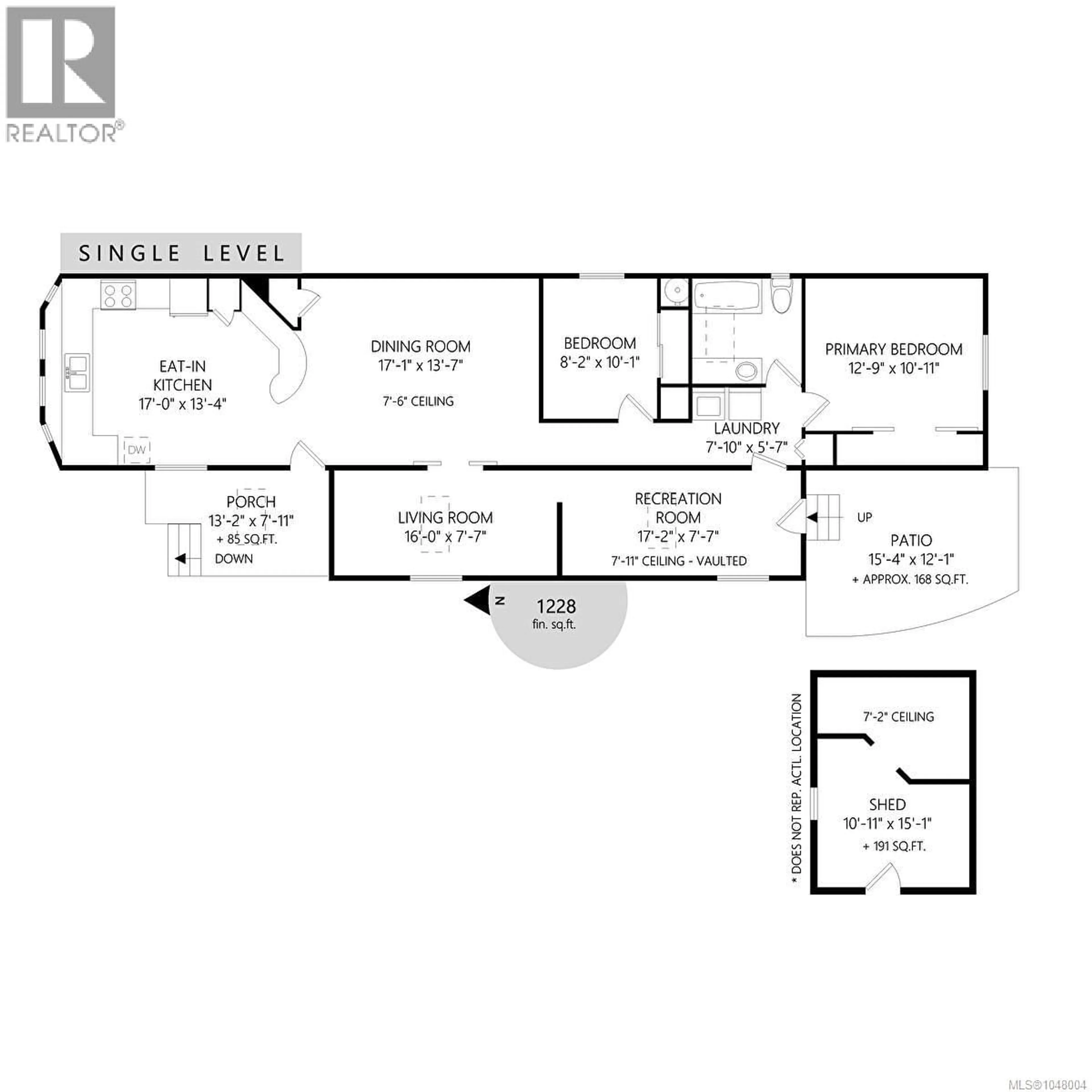 Floor plan for 64 - 7701 CENTRAL SAANICH ROAD, Central Saanich British Columbia V8M1X4