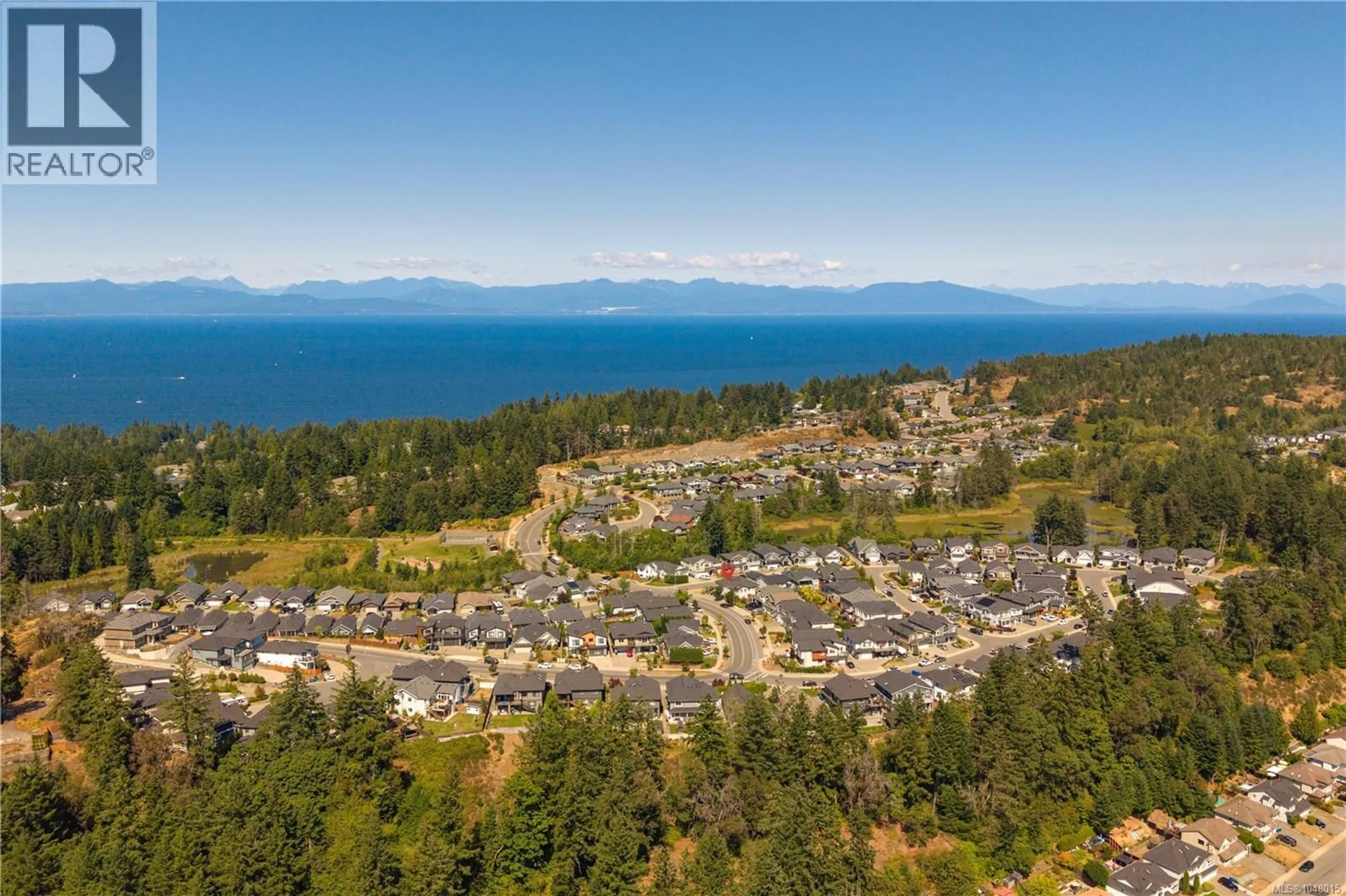 A pic from outside/outdoor area/front of a property/back of a property/a pic from drone, water/lake/river/ocean view for 5797 LINYARD ROAD, Nanaimo British Columbia V9T0G6