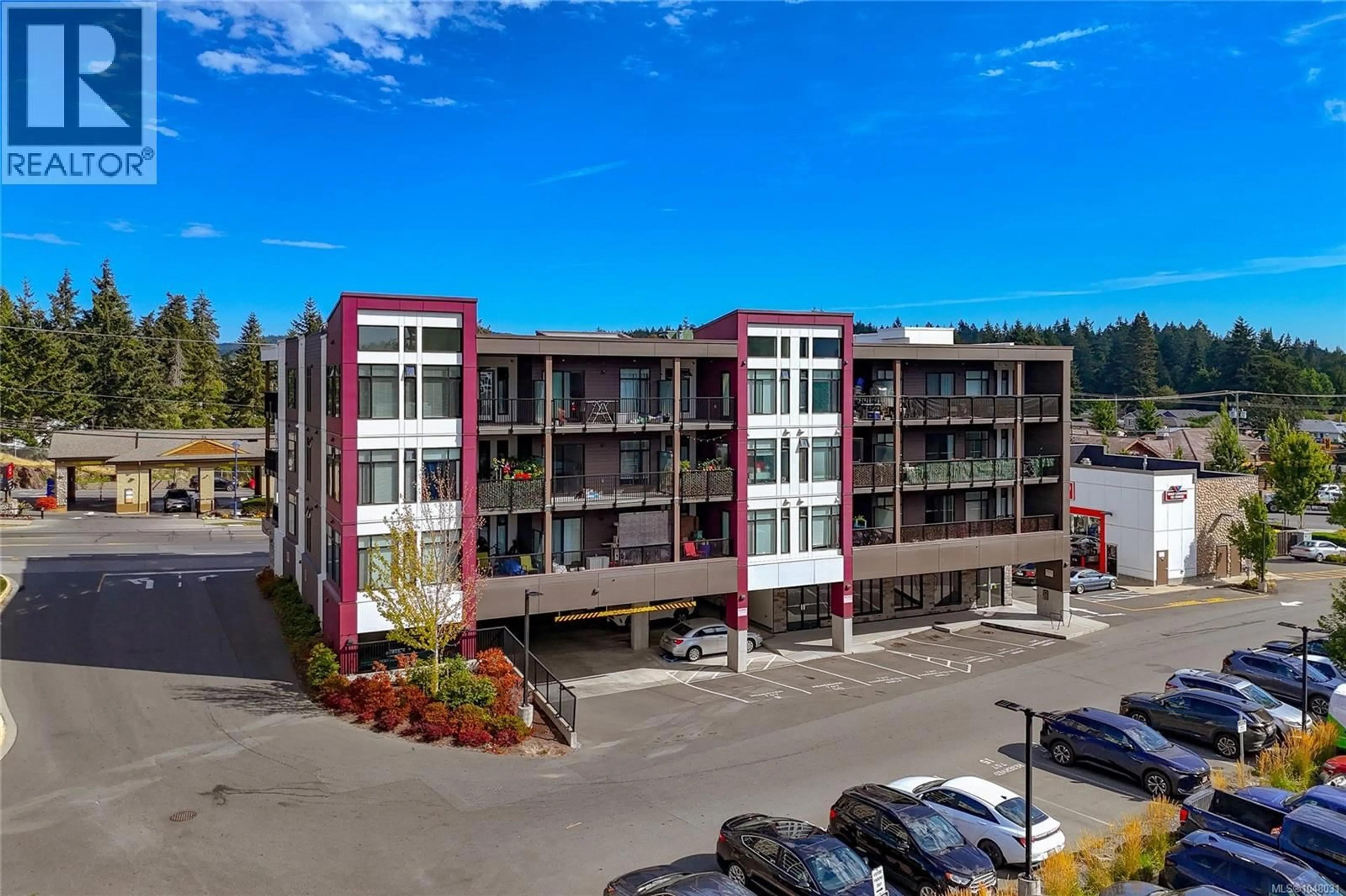 A pic from outside/outdoor area/front of a property/back of a property/a pic from drone, building for 409 - 707 TREANOR AVENUE, Langford British Columbia V9B0X7