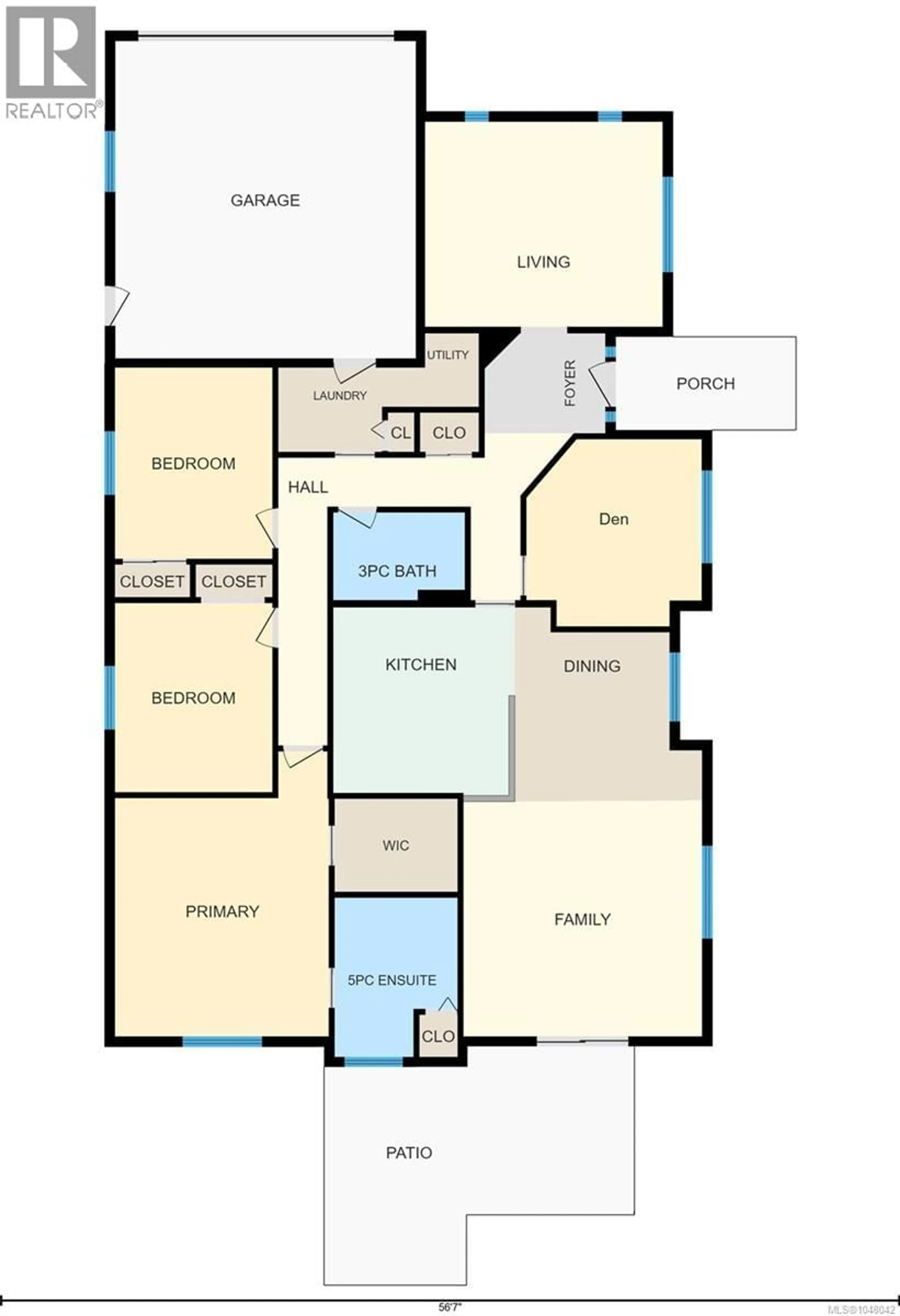 Floor plan for 1041 TARA CRESCENT, Parksville British Columbia V9P2W5