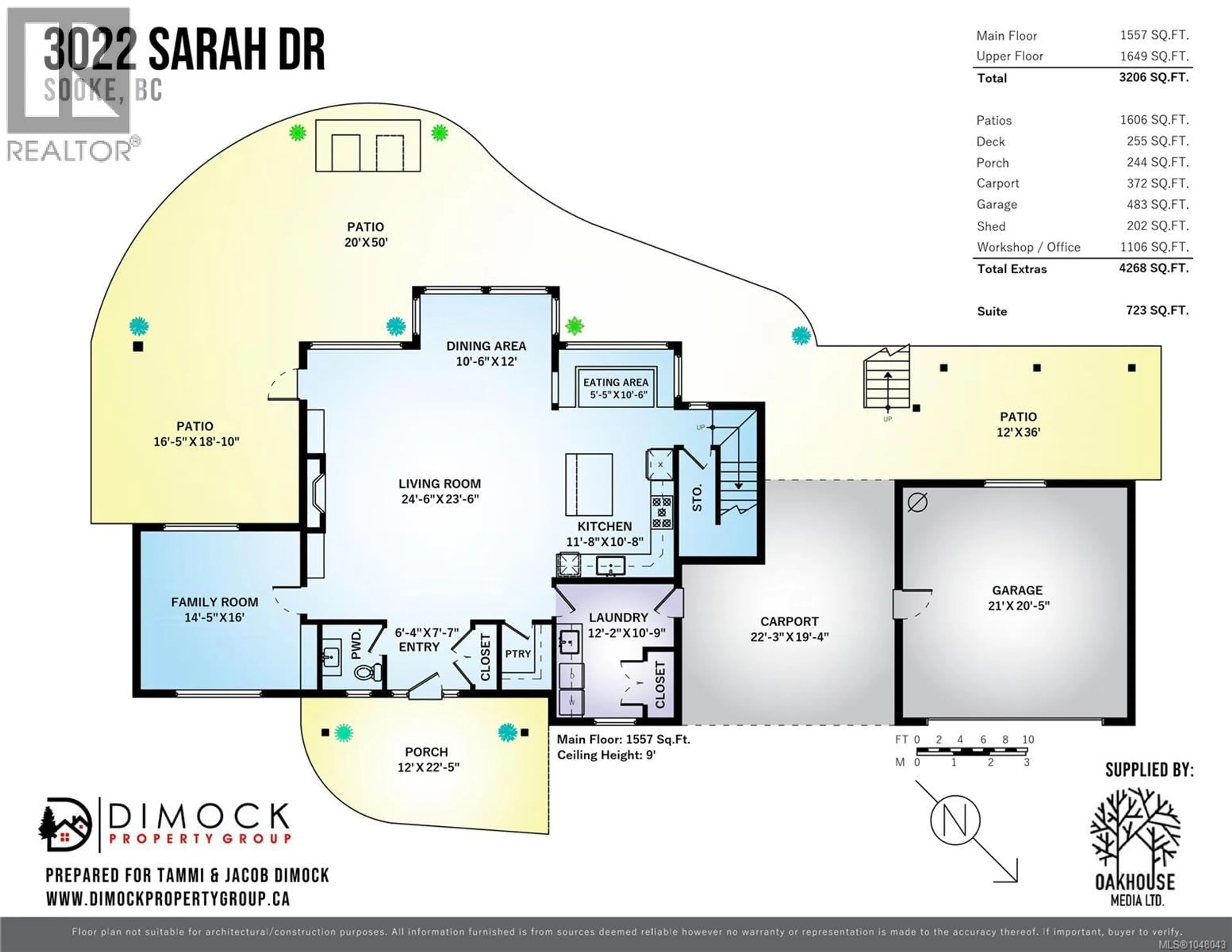 Floor plan for 3022 SARAH DRIVE, Sooke British Columbia V9Z0J5