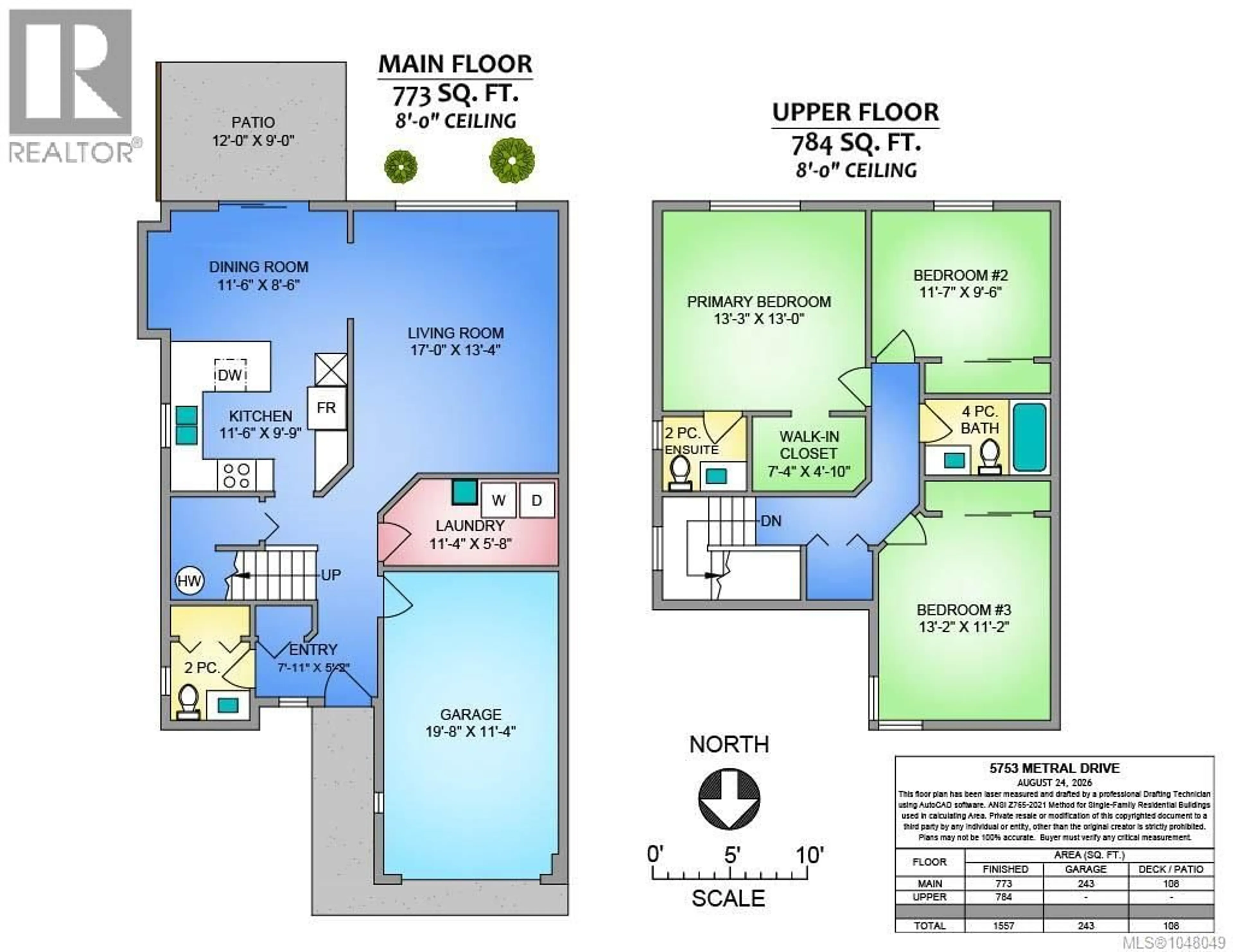 Floor plan for 5753 METRAL DRIVE, Nanaimo British Columbia V9T2L5
