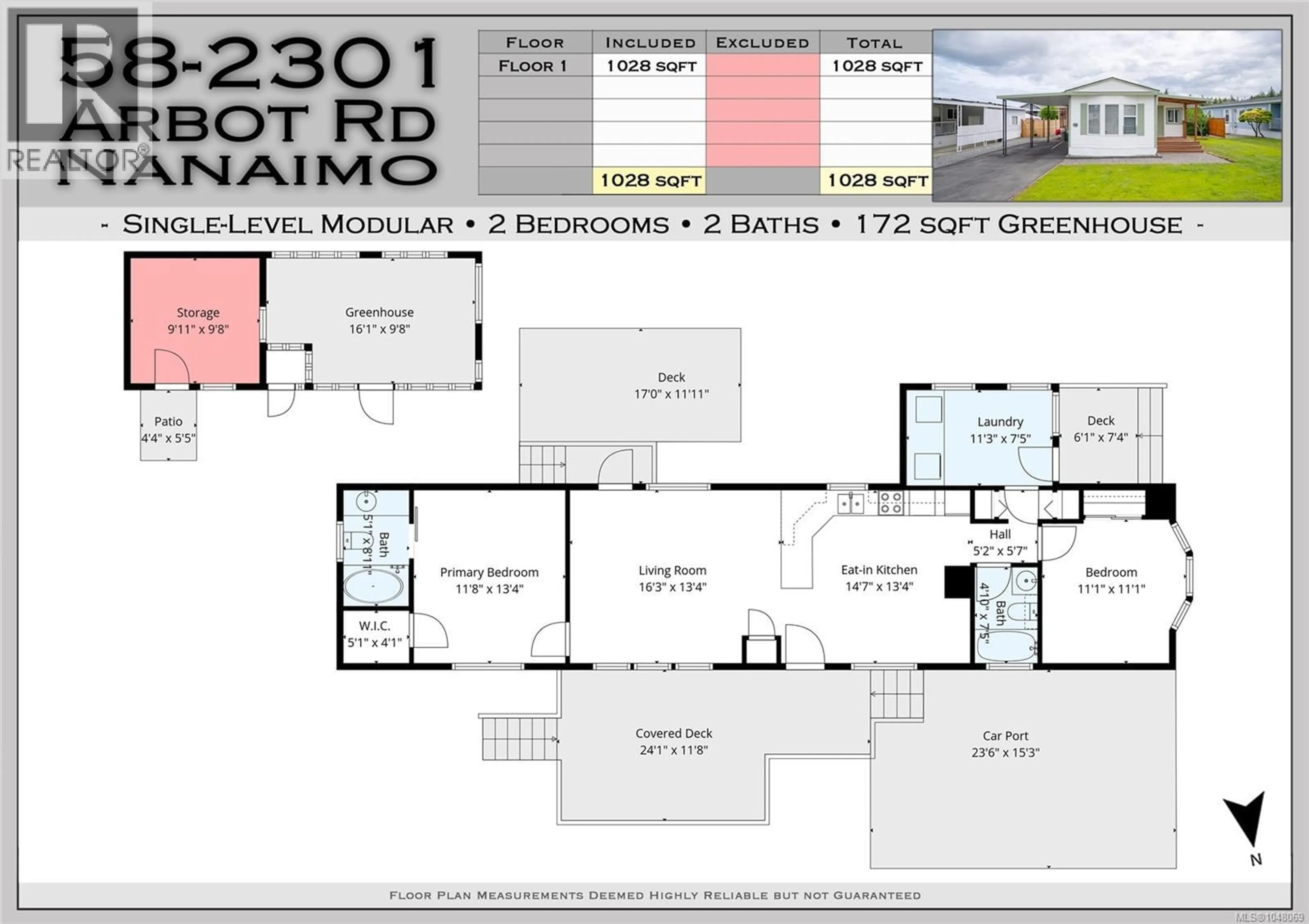 Floor plan for 58 - 2301 ARBOT ROAD, Nanaimo British Columbia V9R5K3