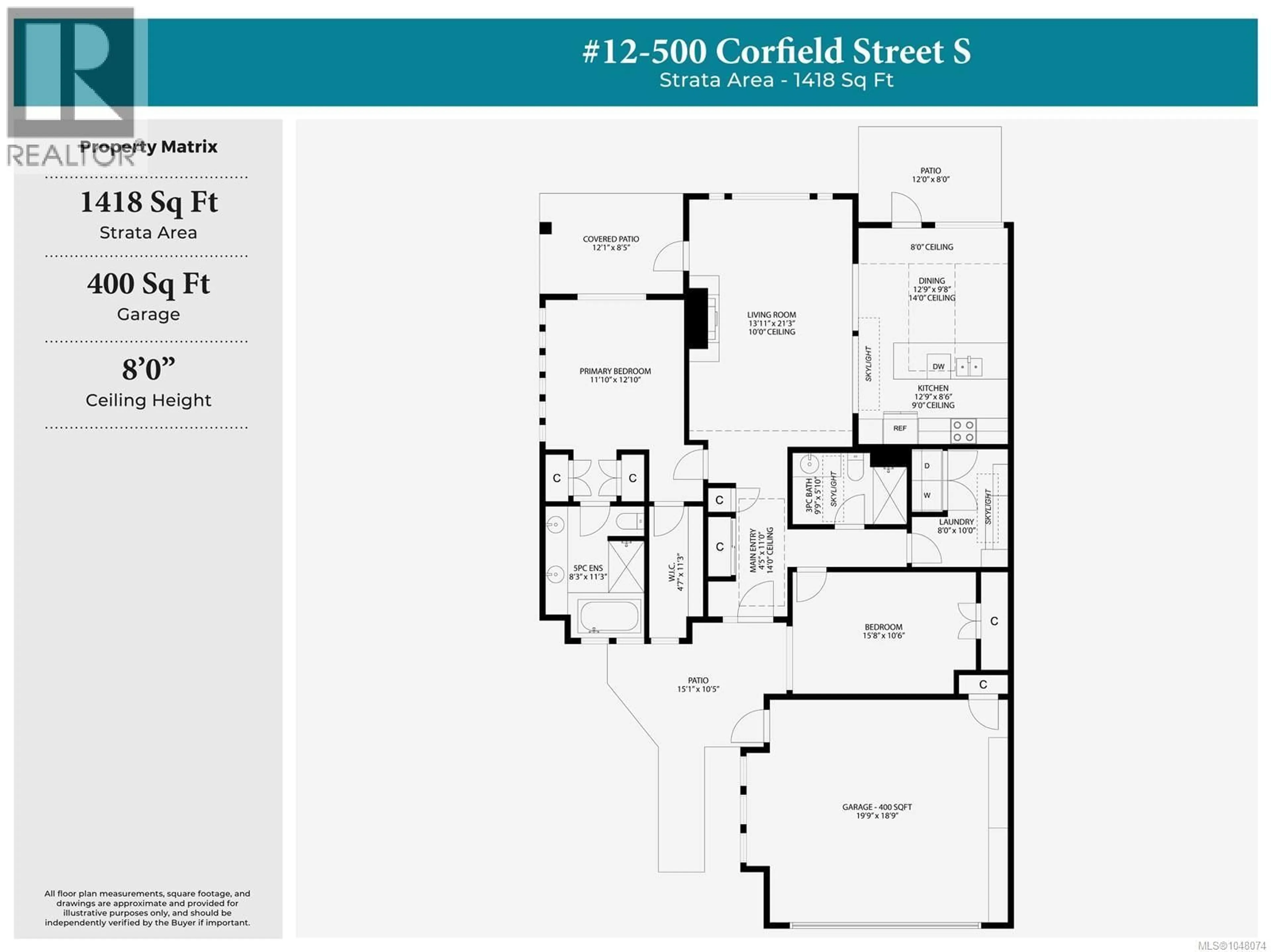 Floor plan for 12 - 500 CORFIELD STREET SOUTH, Parksville British Columbia V9K0A8