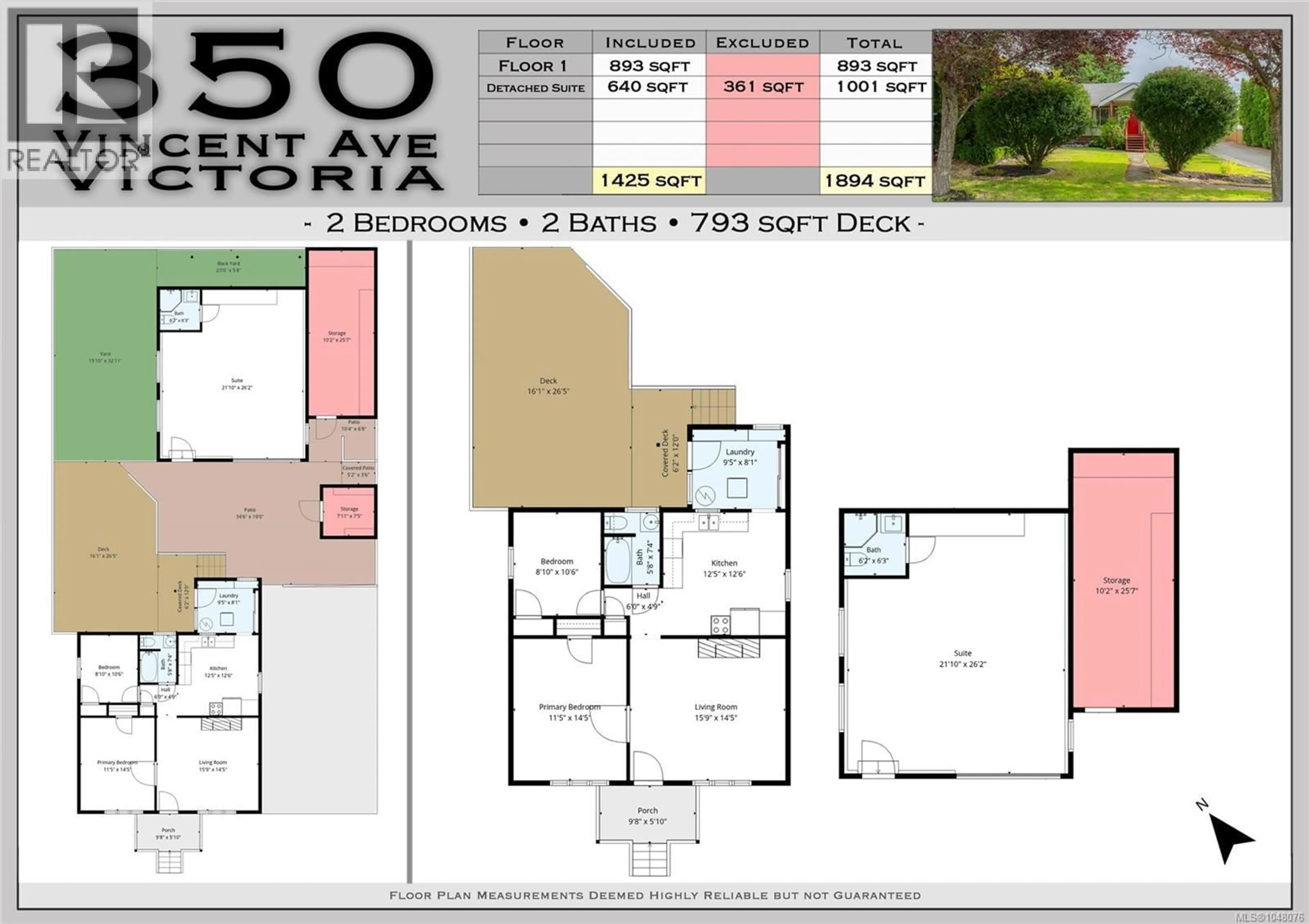 Floor plan for 350 VINCENT AVENUE, Saanich British Columbia V9A2G7