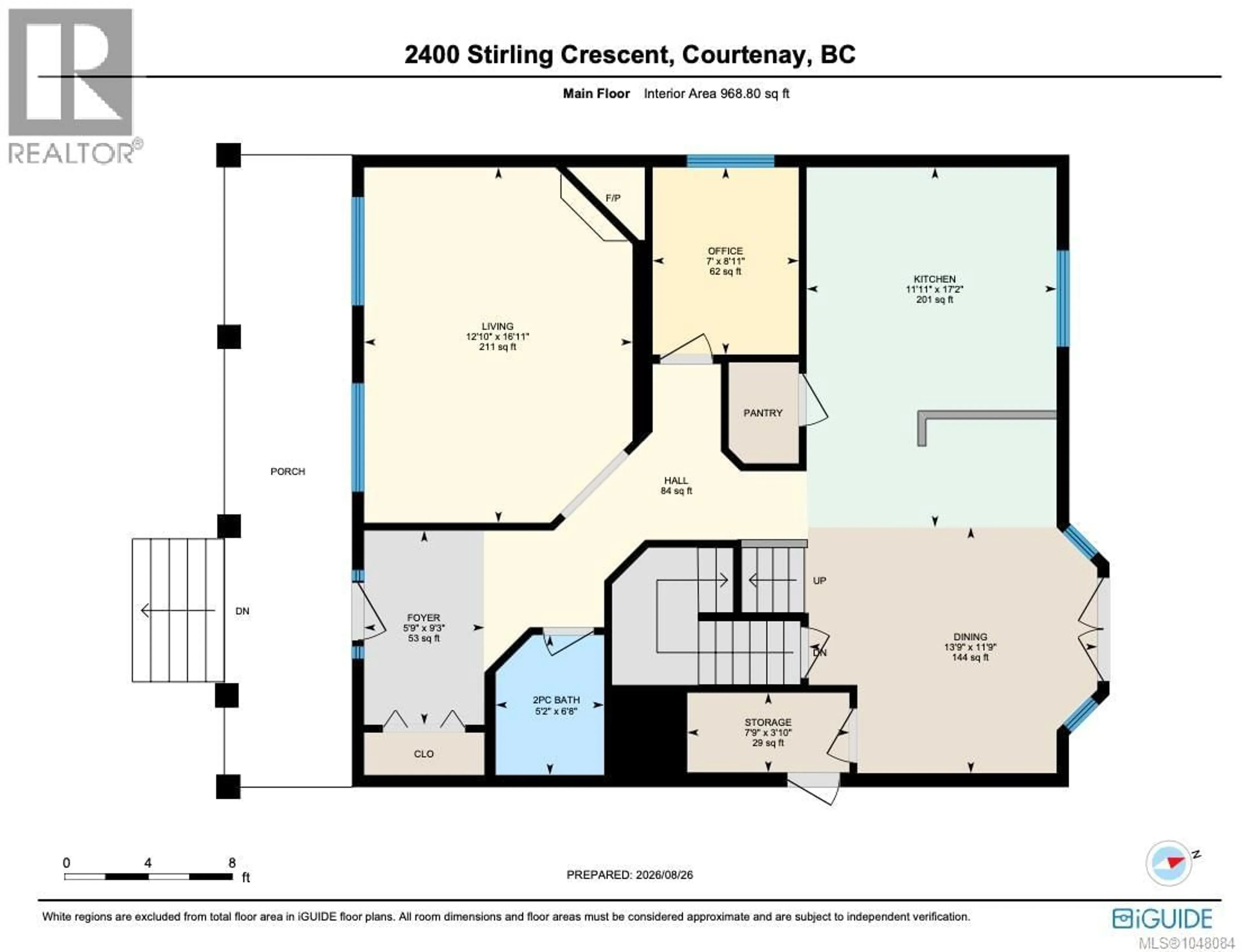 Floor plan for 2400 STIRLING CRESCENT, Courtenay British Columbia V9N9W6