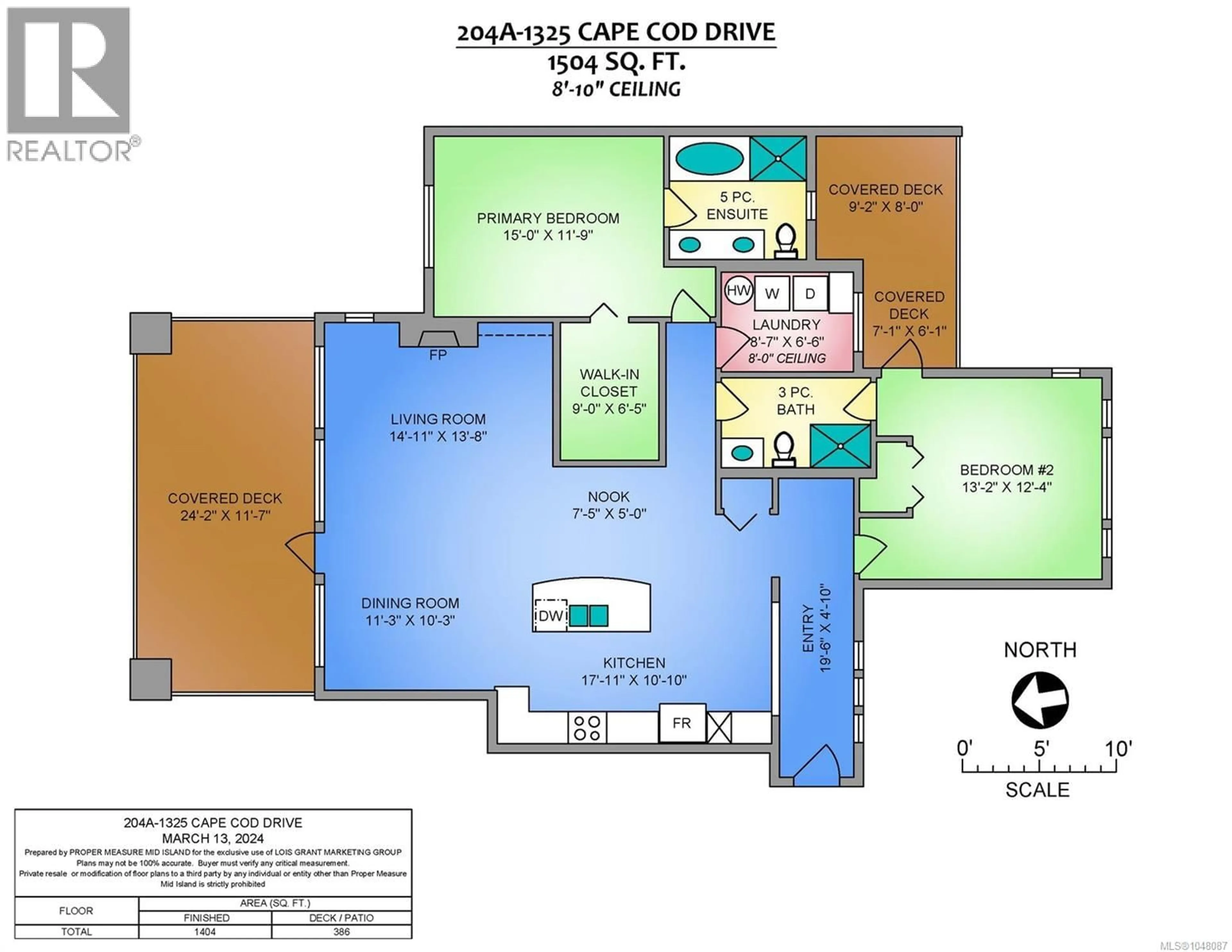 Floor plan for 204A - 1325 CAPE COD DRIVE, Parksville British Columbia V9P2Y8
