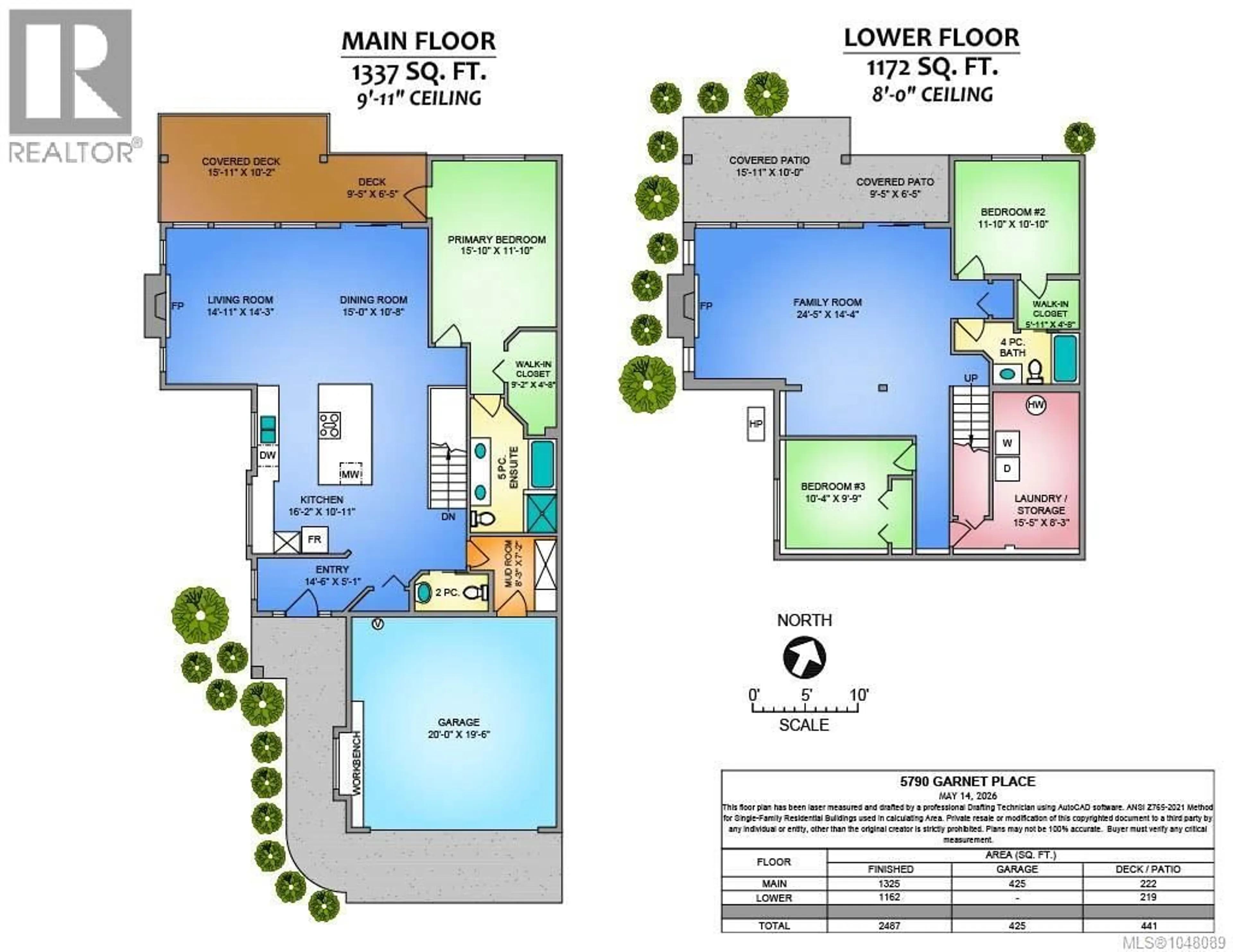 Floor plan for 5790 GARNET PLACE, Nanaimo British Columbia V9T6S1