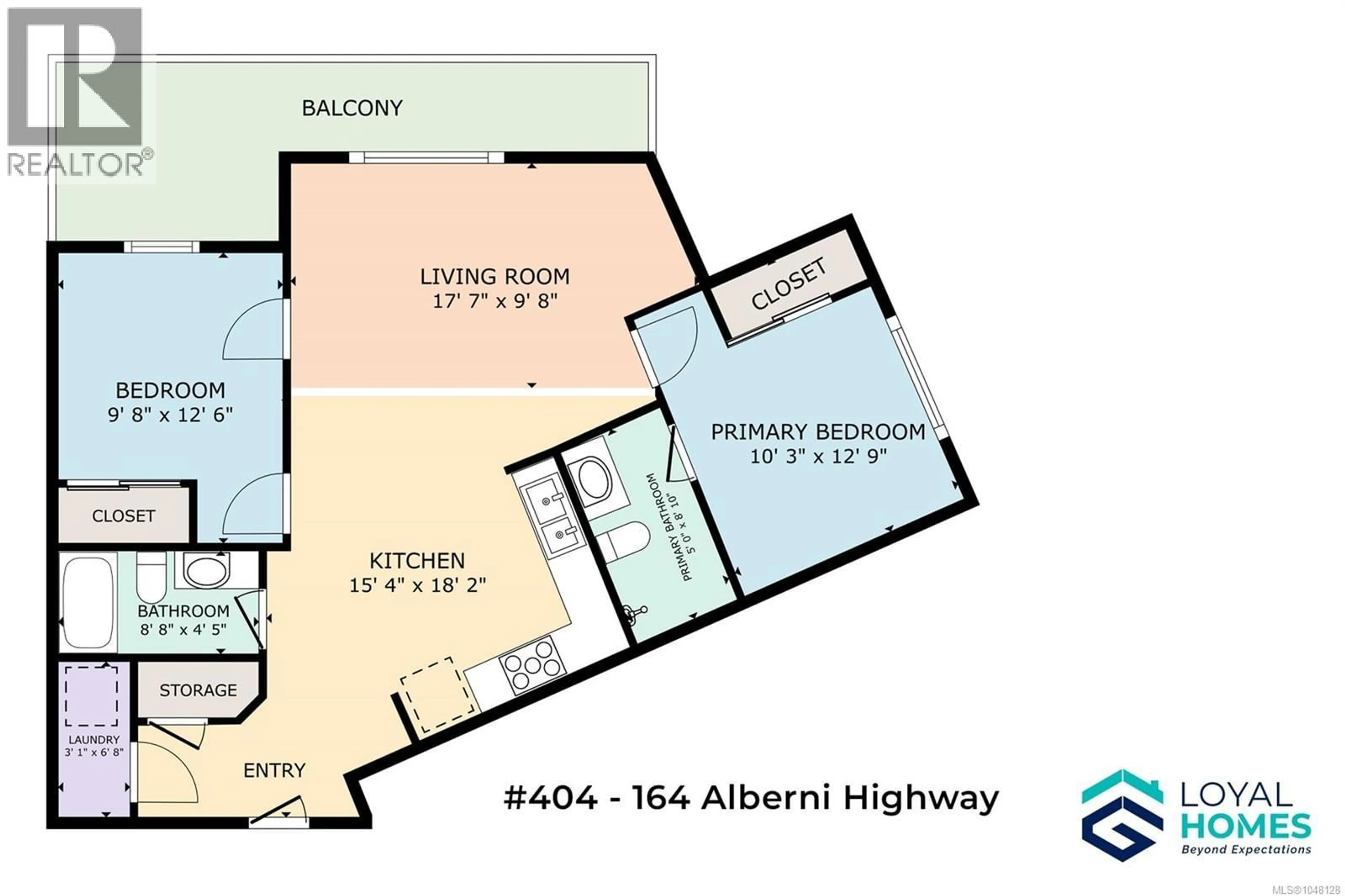 Floor plan for 404 - 164 ALBERNI HIGHWAY, Parksville British Columbia V9P0H8