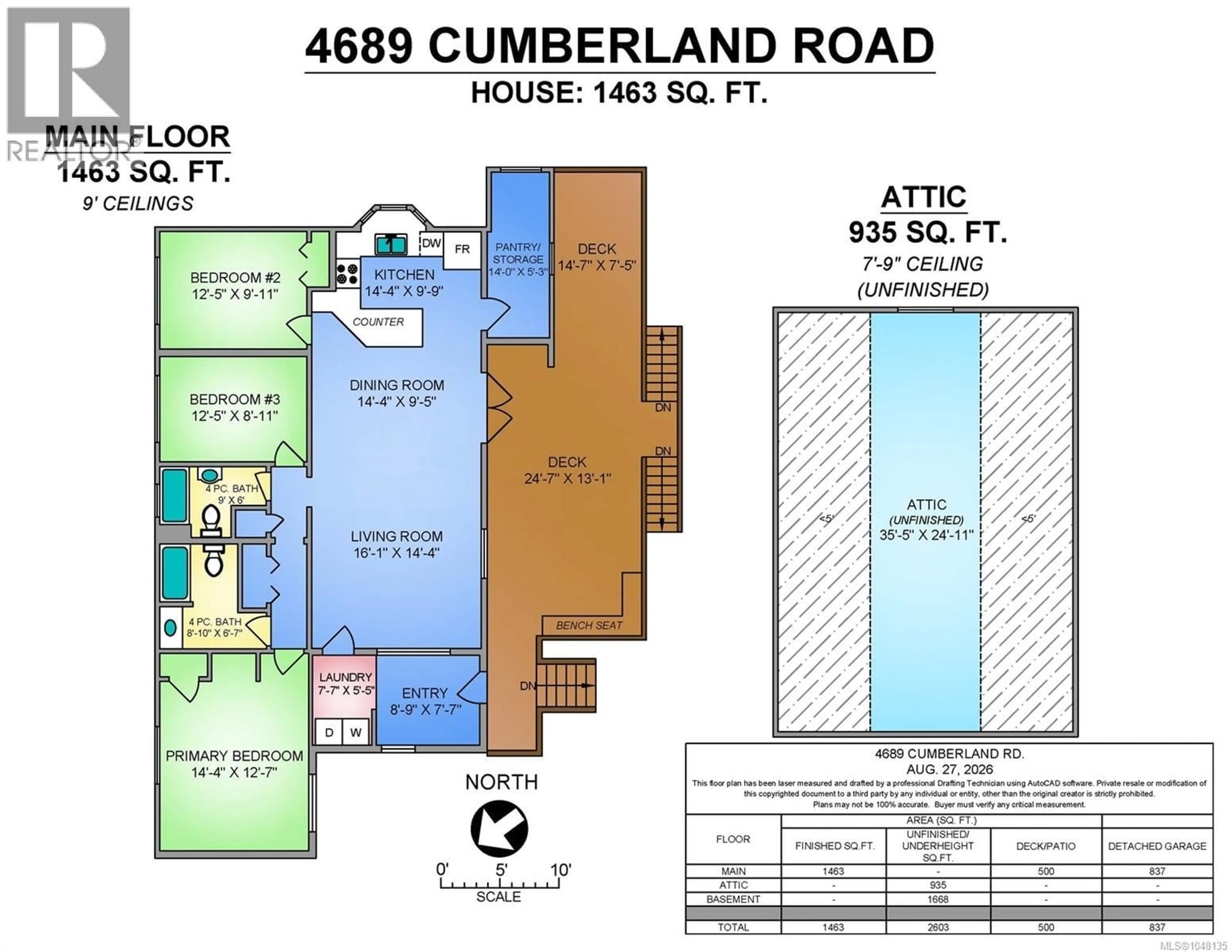 Floor plan for 4689 CUMBERLAND ROAD, Cumberland British Columbia V0R1S0