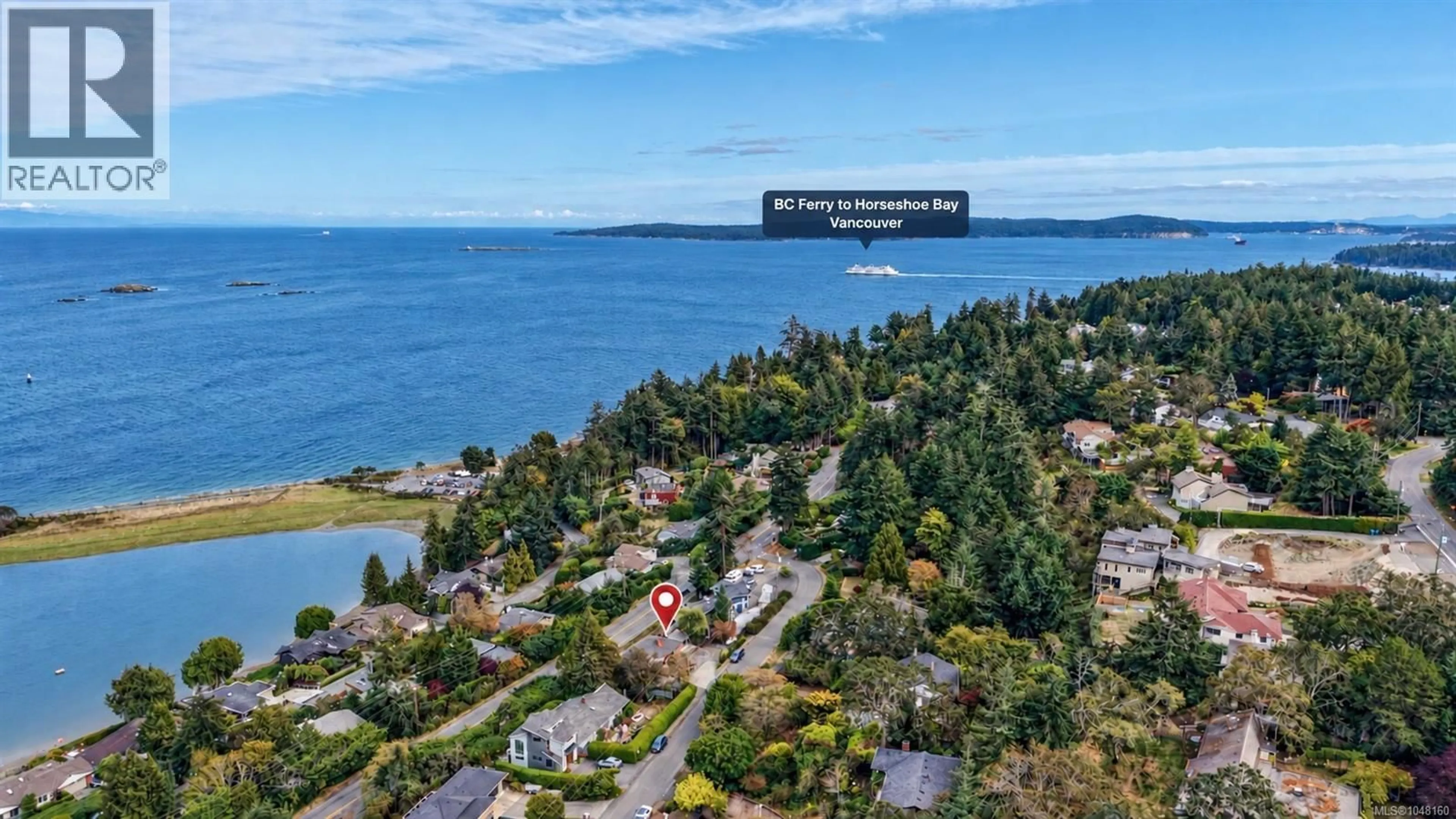 A pic from outside/outdoor area/front of a property/back of a property/a pic from drone, water/lake/river/ocean view for 3606 OVERLOOK DRIVE, Nanaimo British Columbia V9T1M6