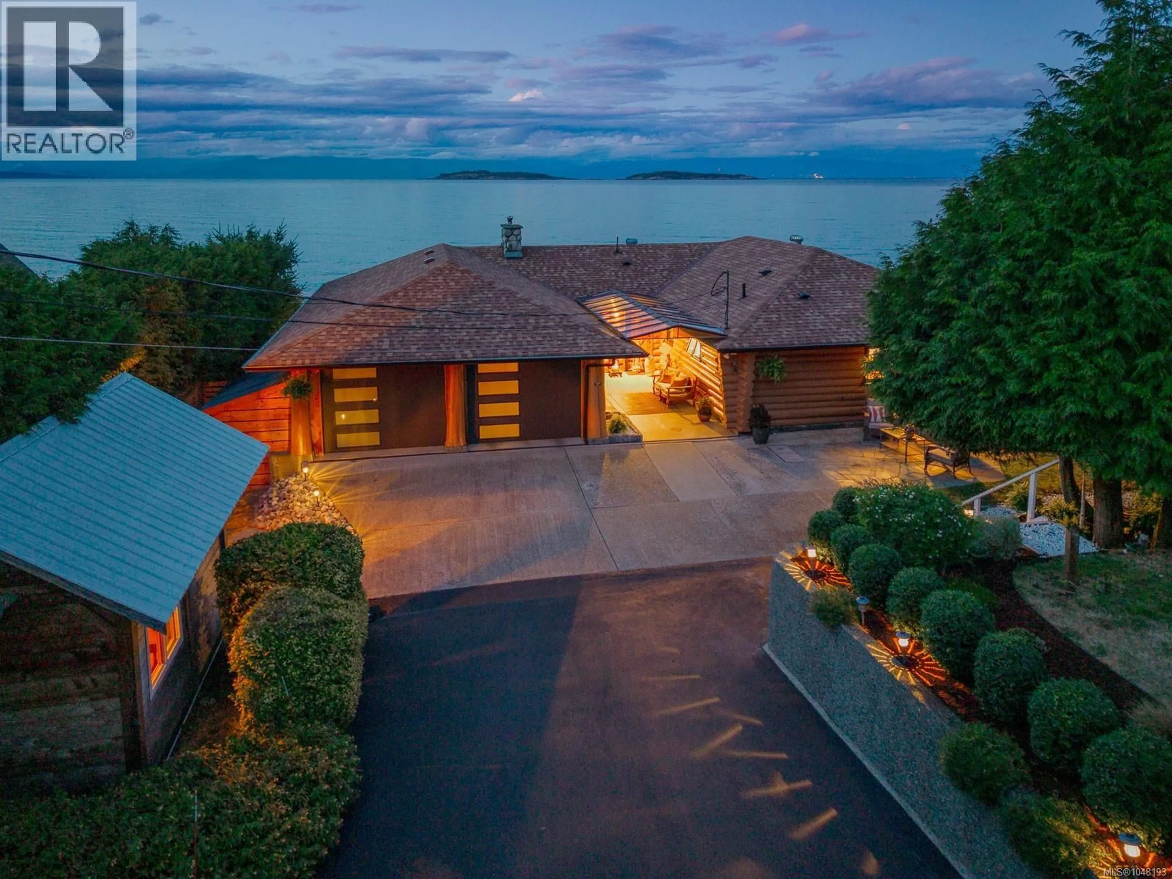A pic from outside/outdoor area/front of a property/back of a property/a pic from drone, water/lake/river/ocean view for 1388 REEF ROAD, Nanoose Bay British Columbia V9P9B9