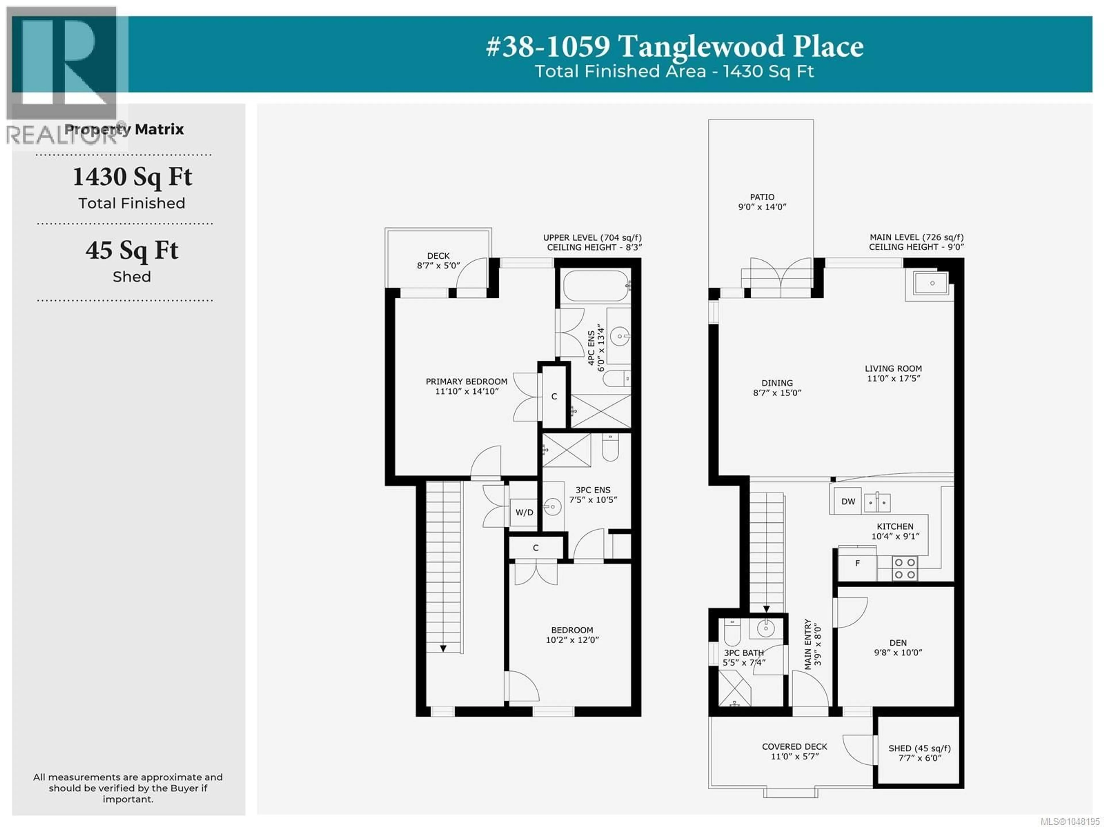 Floor plan for 38 - 1059 TANGLEWOOD PLACE, Parksville British Columbia V9P2E2