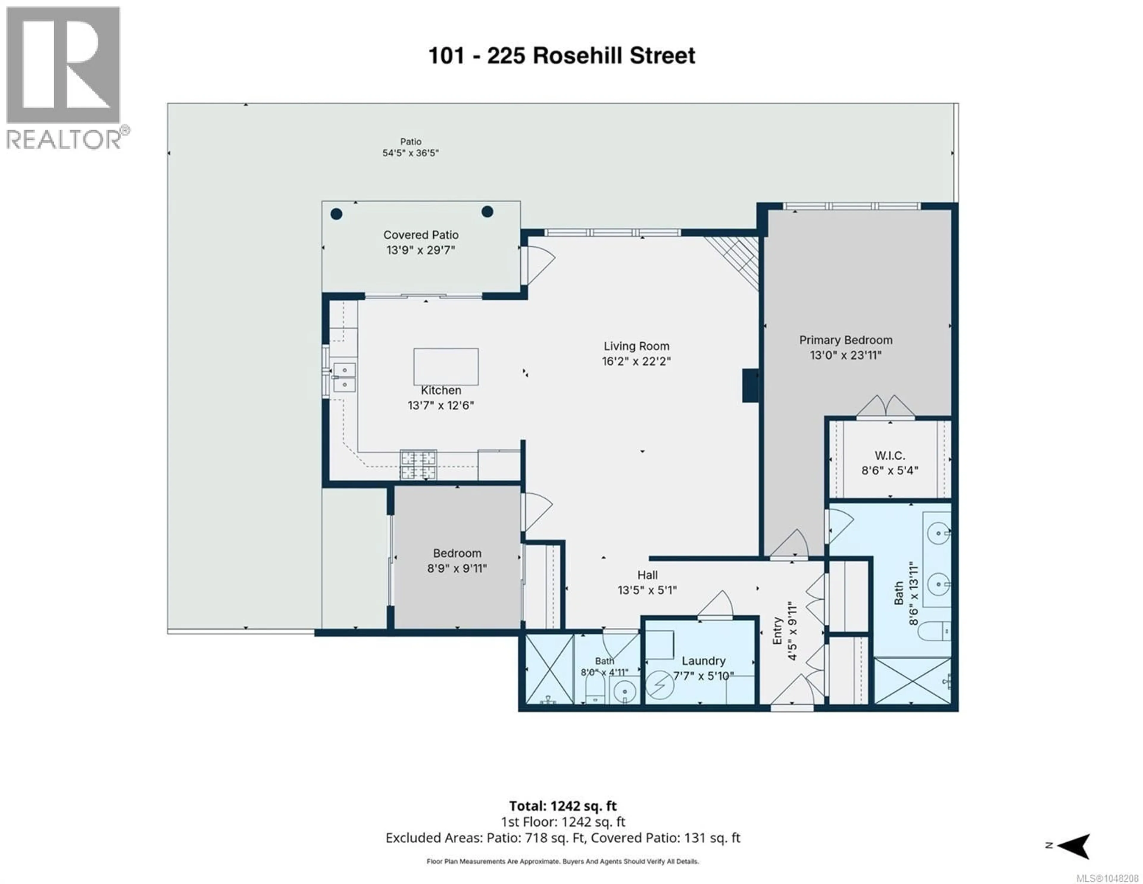 Floor plan for 101 - 225 ROSEHILL STREET, Nanaimo British Columbia V9S1E1