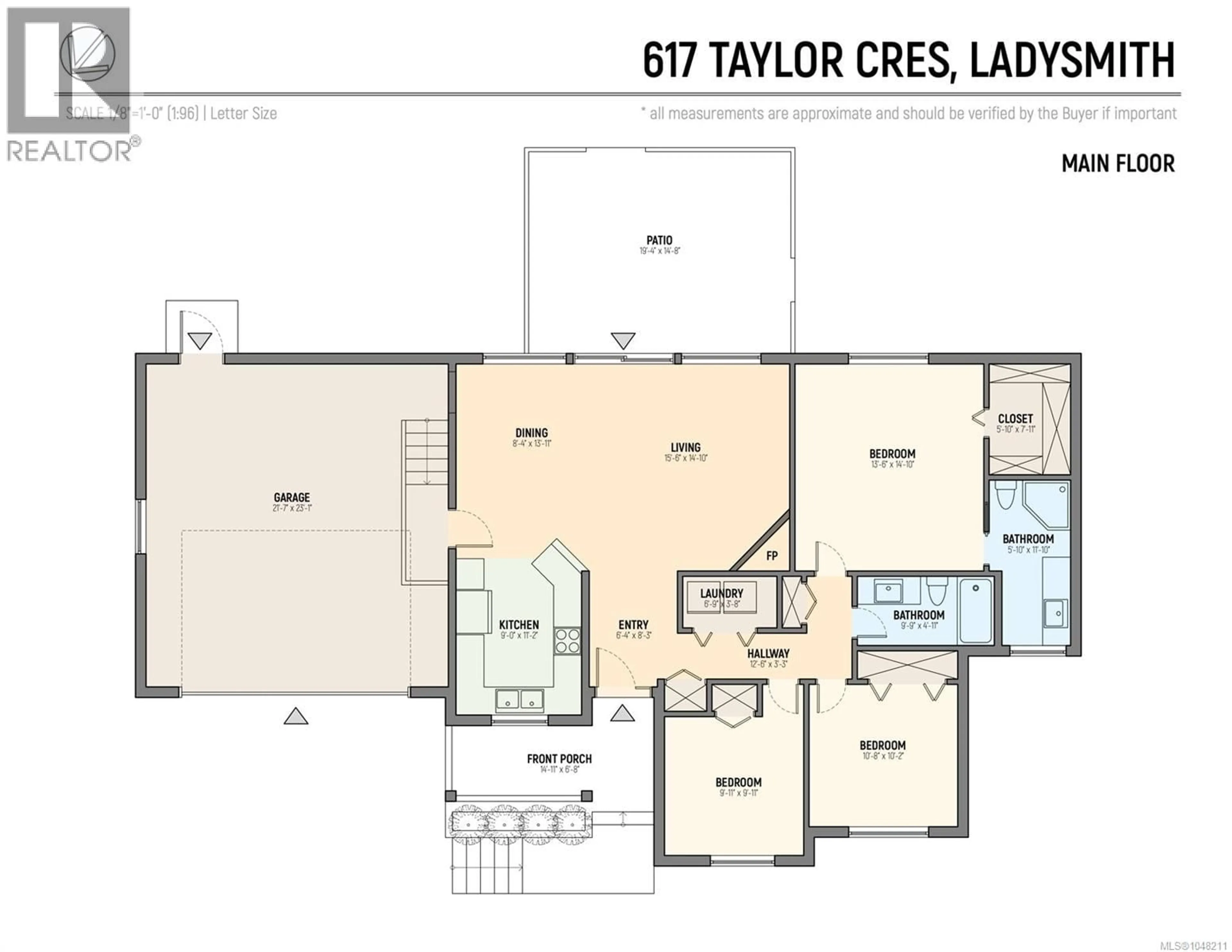 Floor plan for 617 TAYLOR CRESCENT, Ladysmith British Columbia V9G1P8