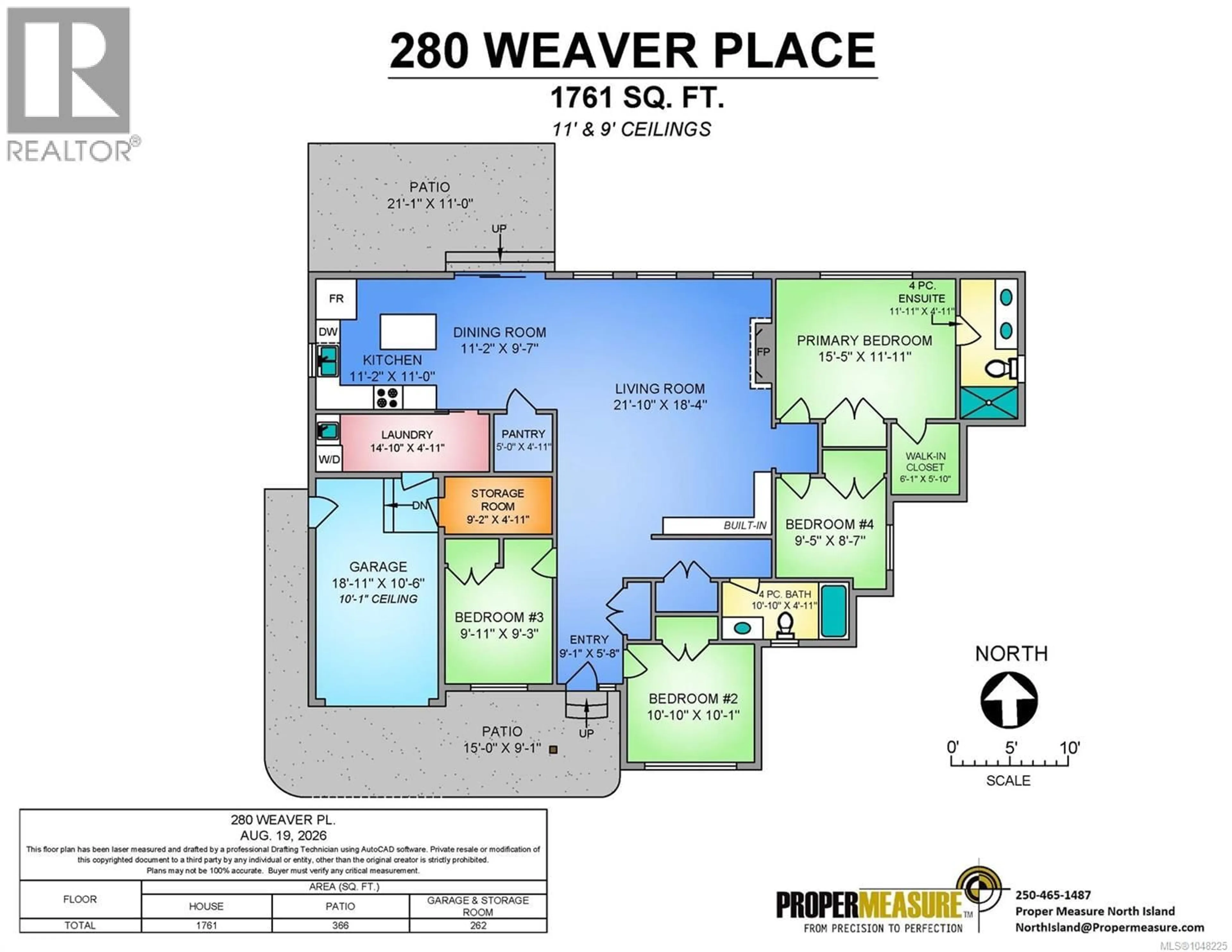Floor plan for 280 WEAVER PLACE, Comox British Columbia V9M0C2