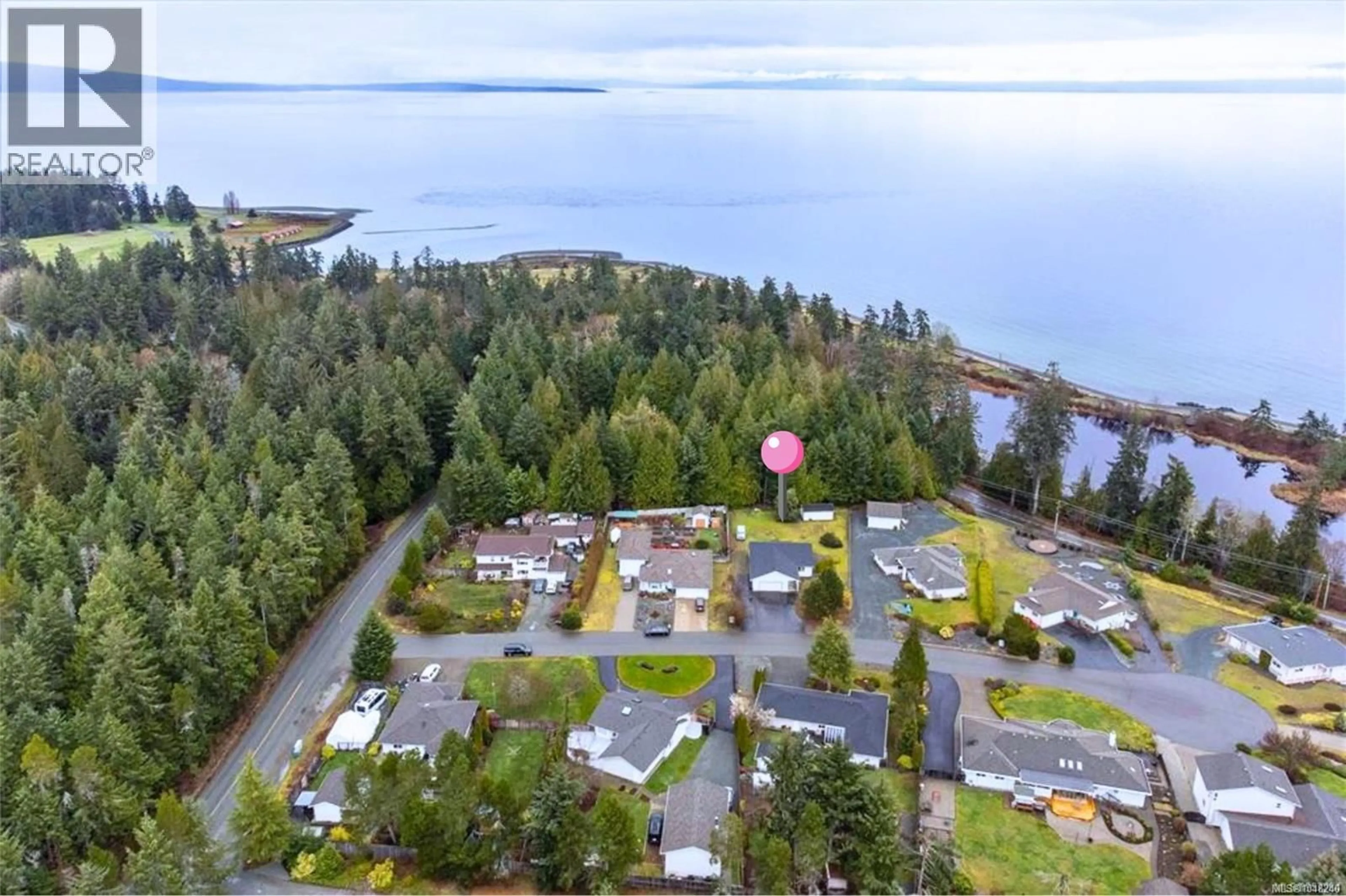 A pic from outside/outdoor area/front of a property/back of a property/a pic from drone, water/lake/river/ocean view for 3043 RAYMUR PLACE, Qualicum Beach British Columbia V9K2N9