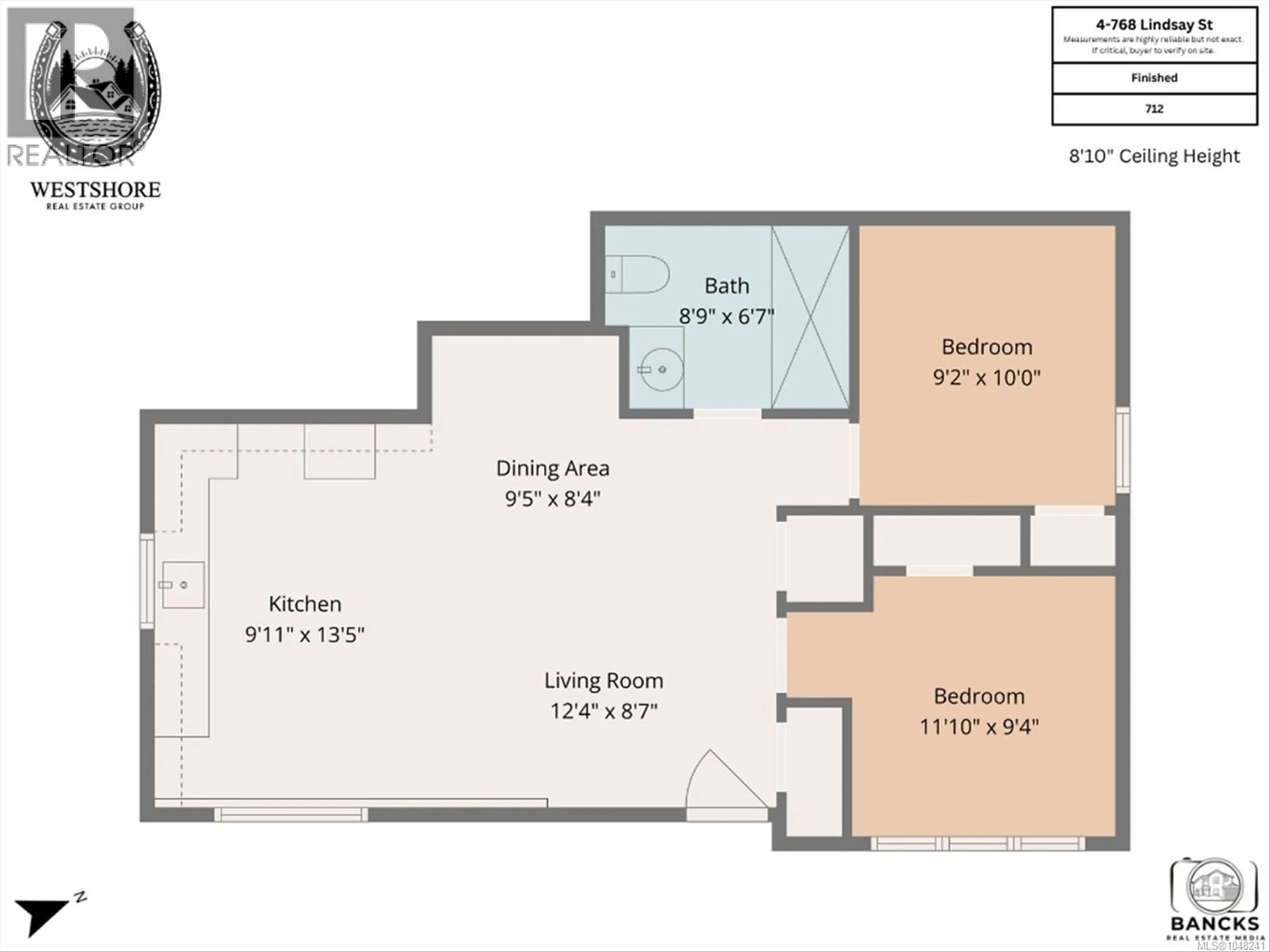 Floor plan for 2 - 768 LINDSAY STREET, Saanich British Columbia V8Z3E1