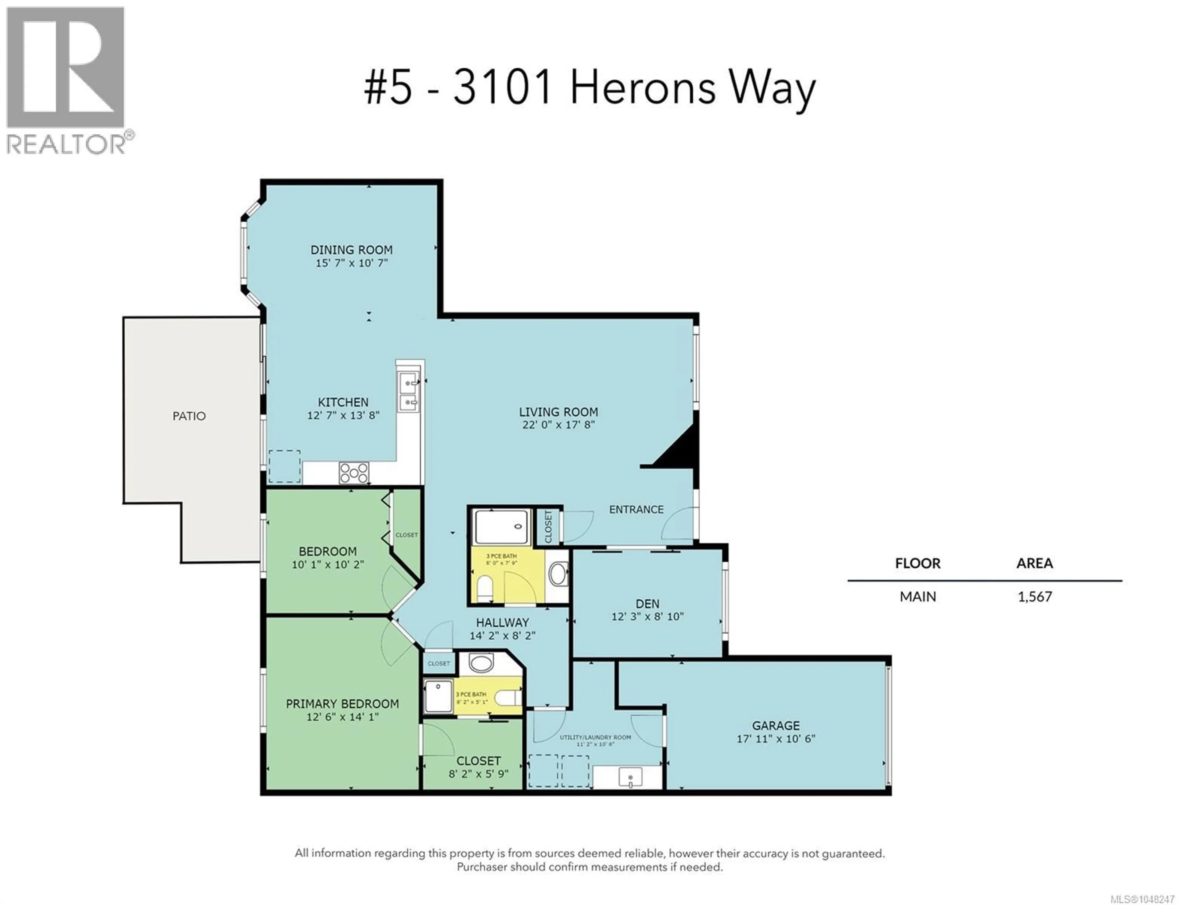 Floor plan for 5 - 3101 HERONS WAY, Duncan British Columbia V9L6Z4