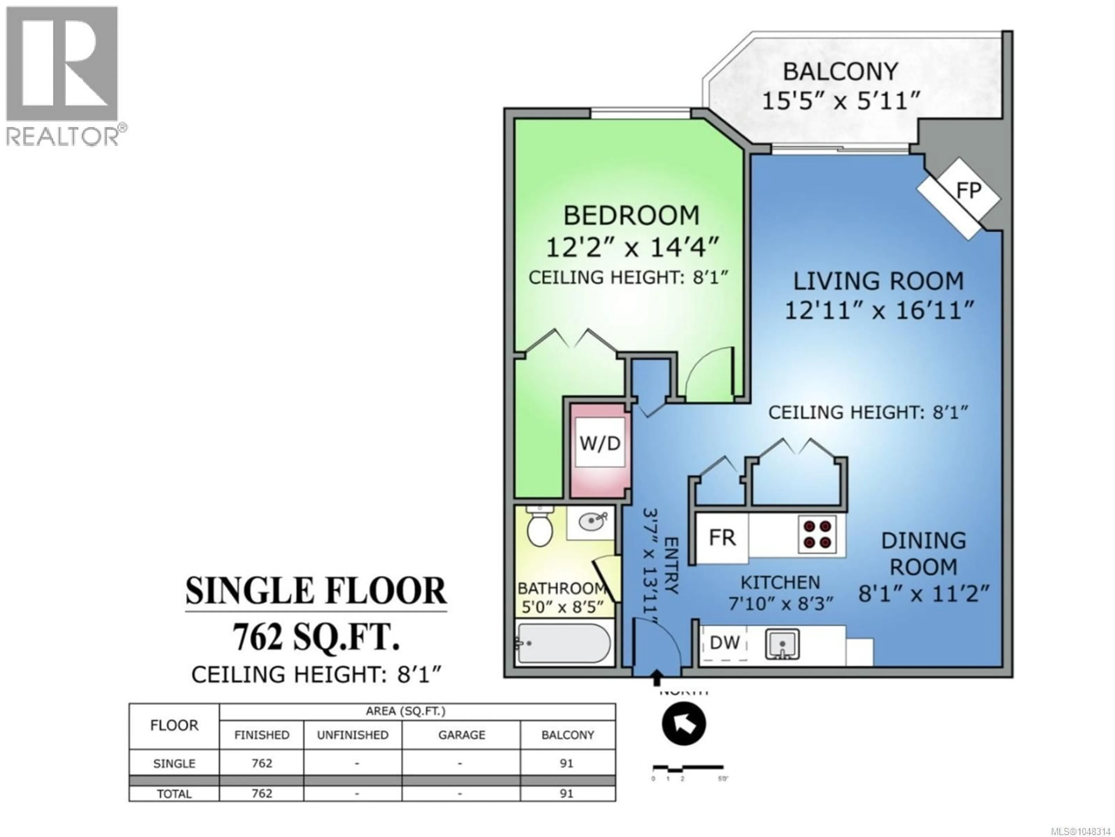 Floor plan for 212 - 2520 WARK STREET, Victoria British Columbia V8T5G6