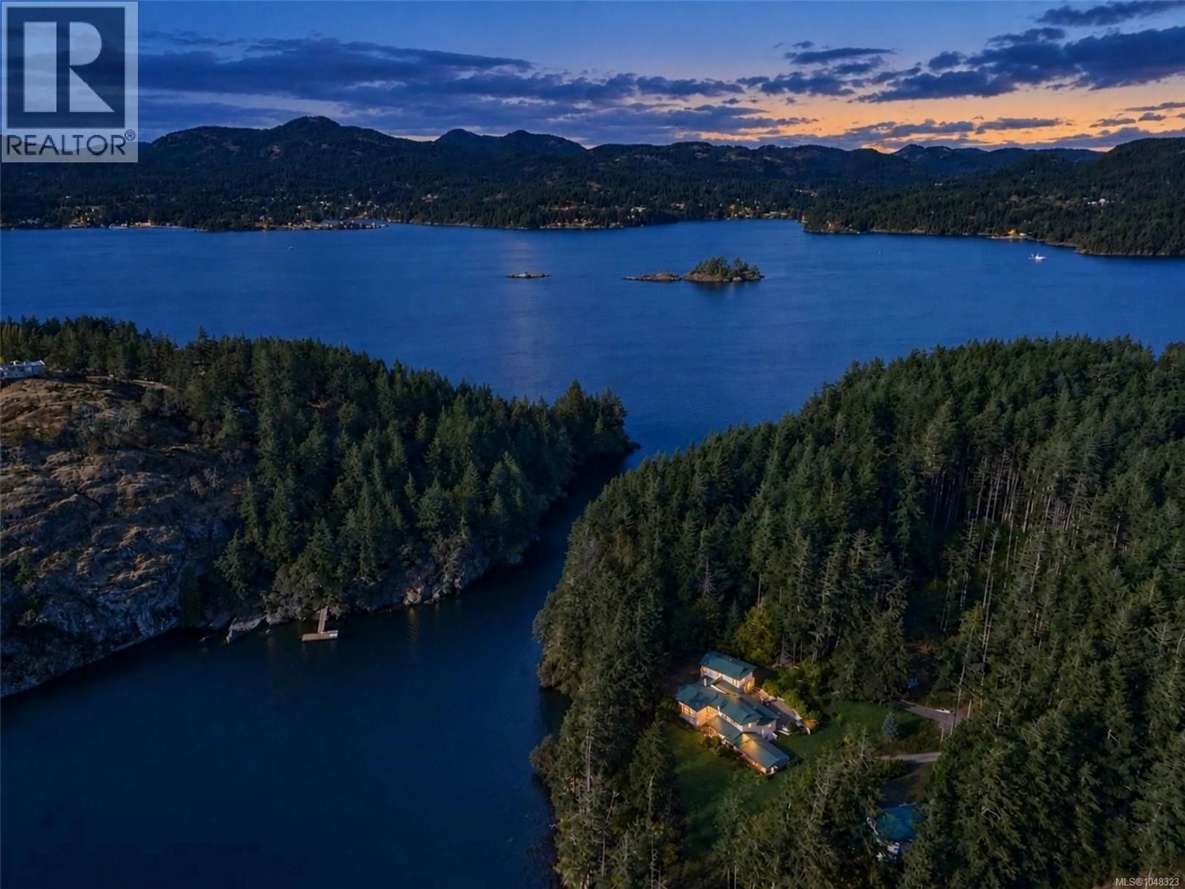 A pic from outside/outdoor area/front of a property/back of a property/a pic from drone, water/lake/river/ocean view for 1140 BOARDMAN LANE, Sooke British Columbia V9Z0Z6