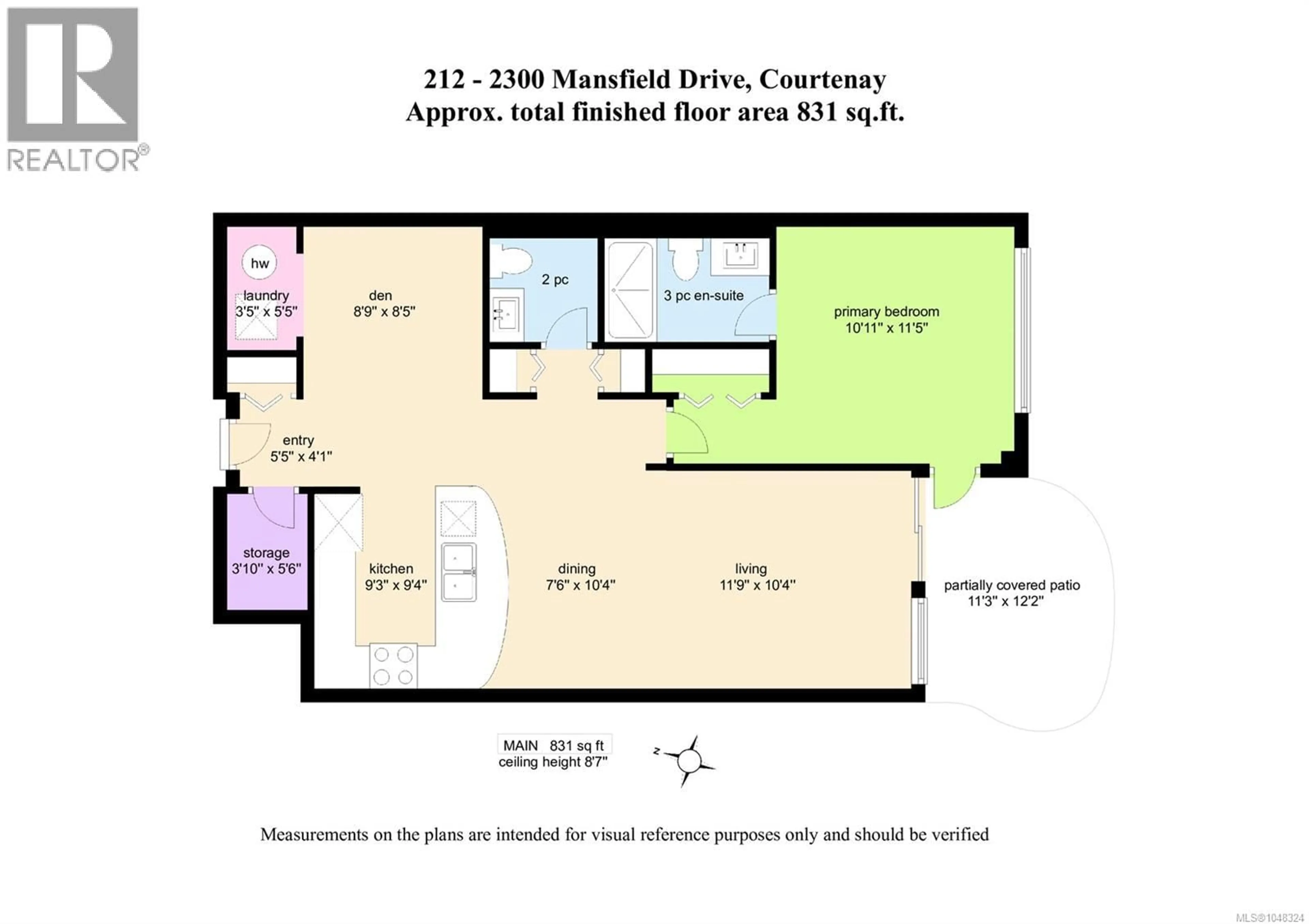 Floor plan for 212 - 2300 MANSFIELD DRIVE, Courtenay British Columbia V9N3S3