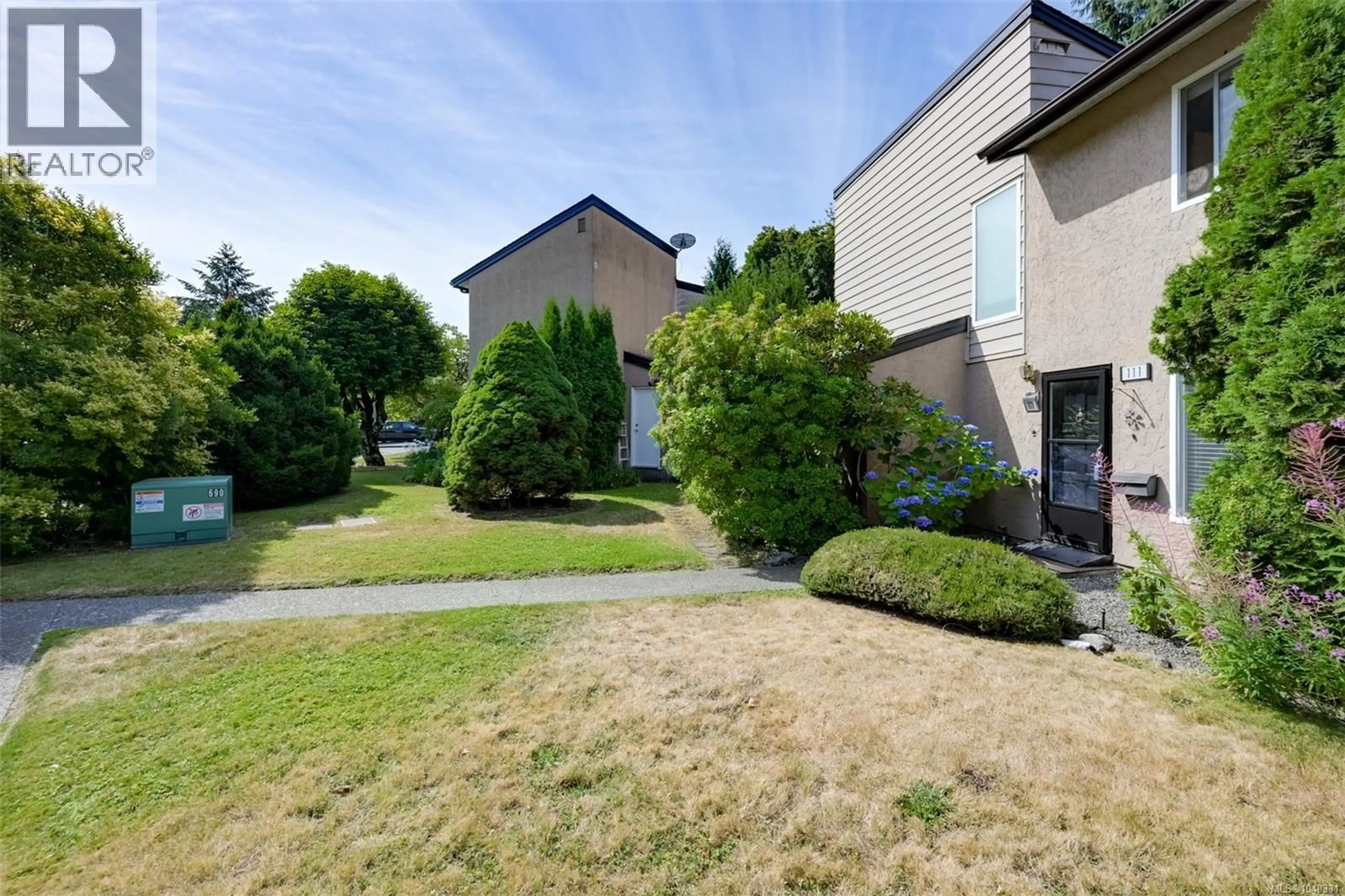 A pic from outside/outdoor area/front of a property/back of a property/a pic from drone, street for 111 - 2860 SOOKE LAKE ROAD, Langford British Columbia V9B4R3