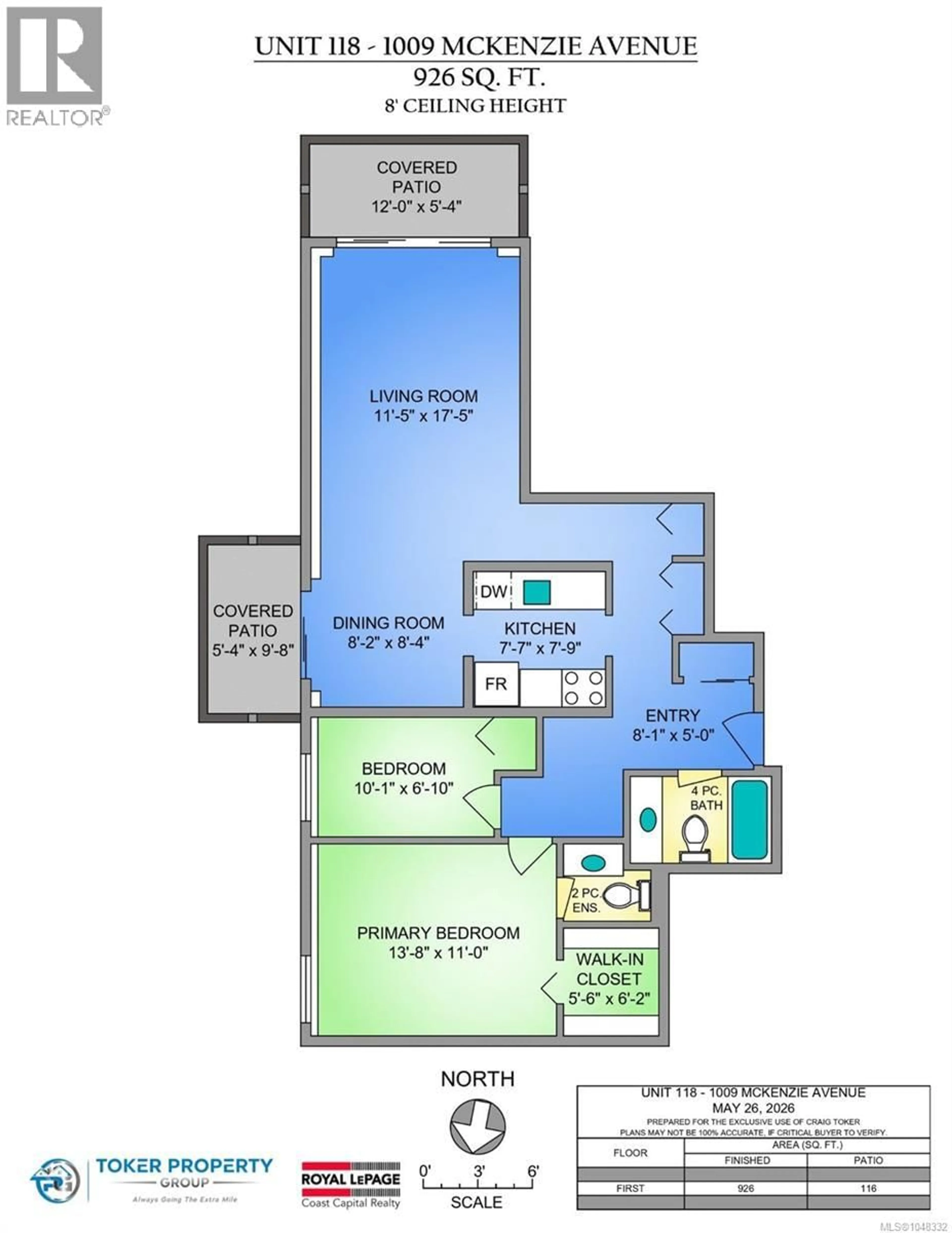 Floor plan for 118 - 1009 MCKENZIE AVENUE, Saanich British Columbia V8X4B1
