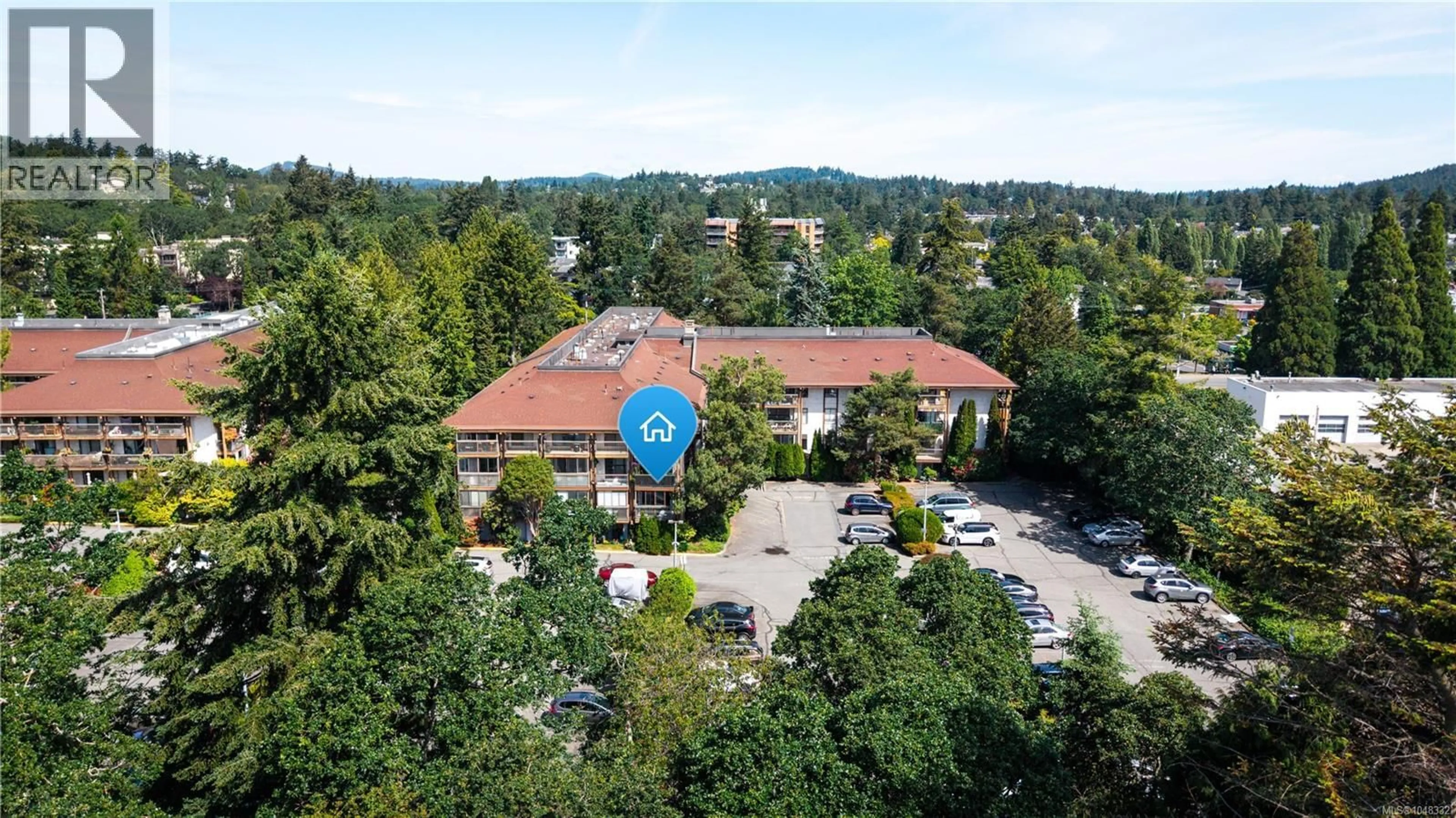 A pic from outside/outdoor area/front of a property/back of a property/a pic from drone, mountain view for 118 - 1009 MCKENZIE AVENUE, Saanich British Columbia V8X4B1