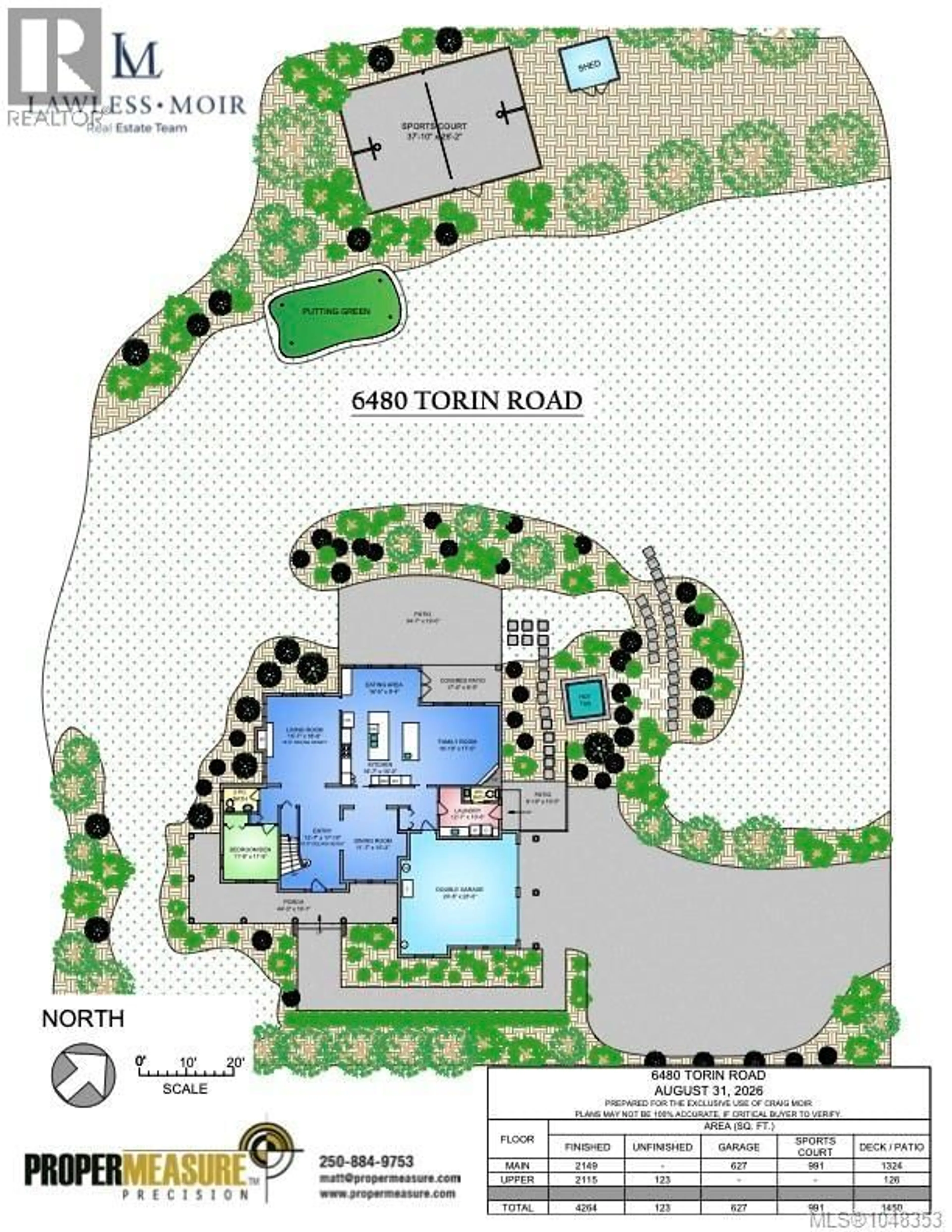 Floor plan for 6480 TORIN ROAD, Central Saanich British Columbia V8M2H5