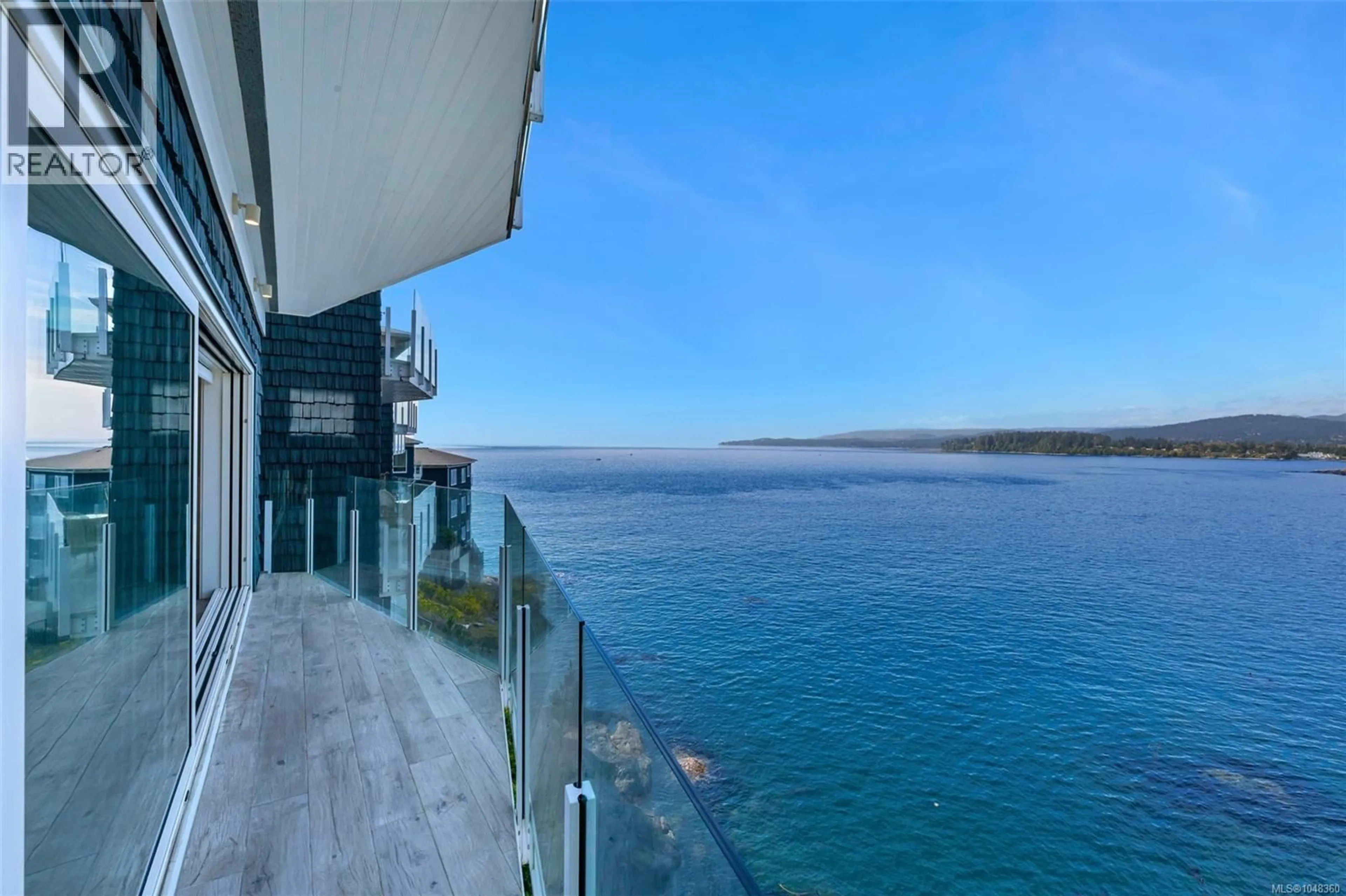 Balcony in the apartment, water/lake/river/ocean view for 5B - 1000 SOOKEPOINT PLACE, Sooke British Columbia V9Z1N8