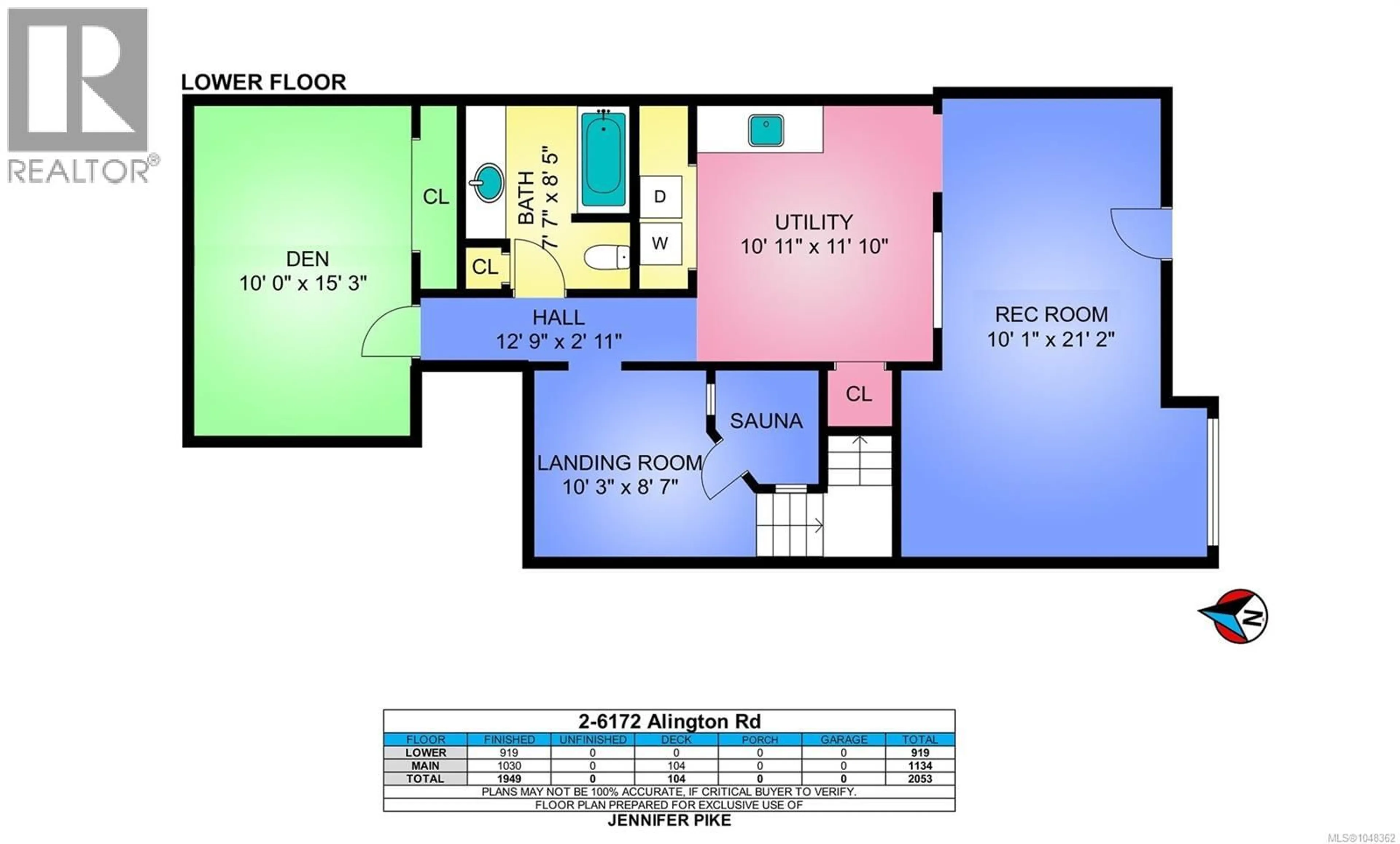 Floor plan for 2 - 6172 ALINGTON ROAD, Duncan British Columbia V9L2E9
