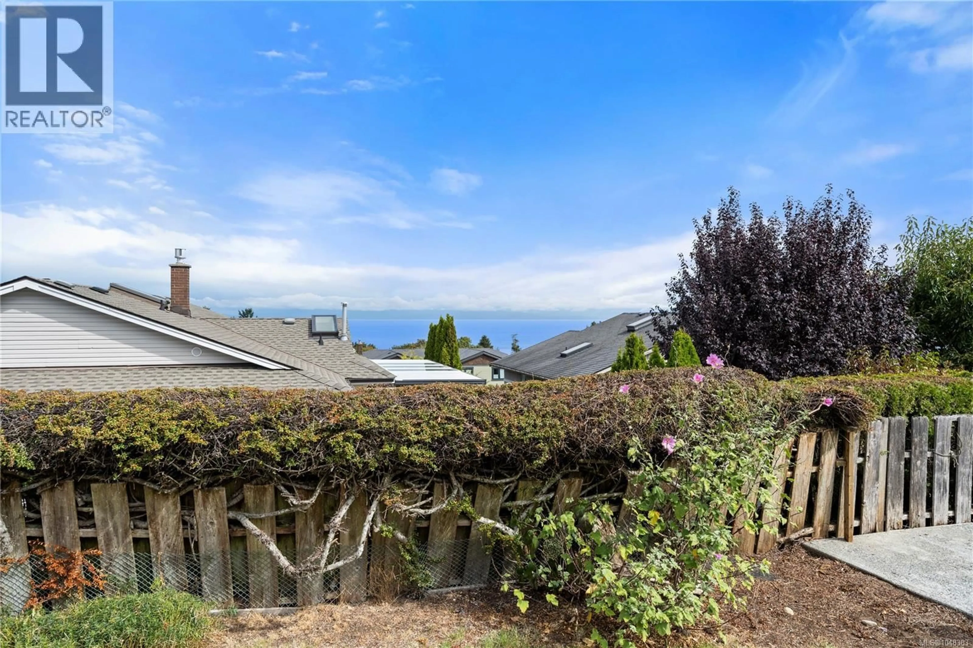 A pic from outside/outdoor area/front of a property/back of a property/a pic from drone, water/lake/river/ocean view for 6218 GROVELAND DRIVE, Nanaimo British Columbia V9V1B1