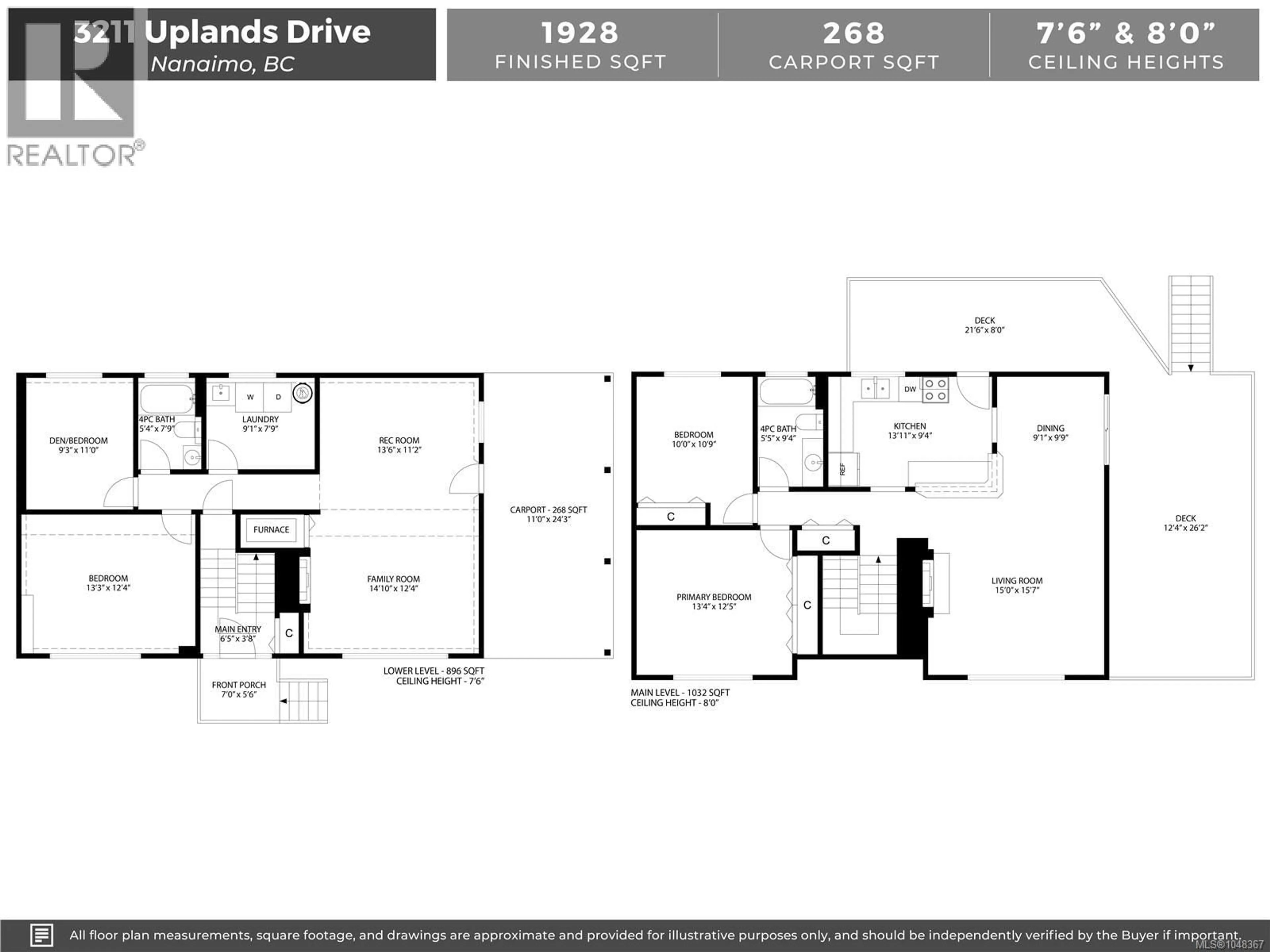 Floor plan for 3211 UPLANDS DRIVE, Nanaimo British Columbia V9T2T2