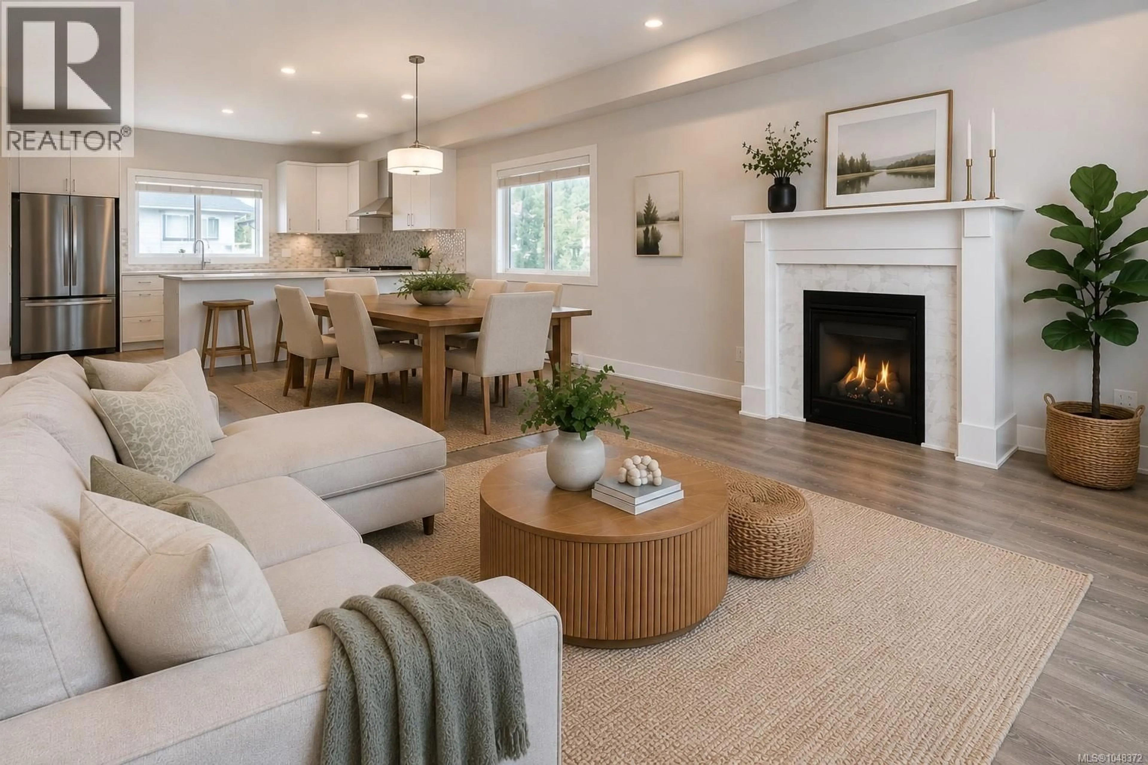 Living room with furniture, wood/laminate floor for 2716 CELESTIAL COURT, Langford British Columbia V9B3R6