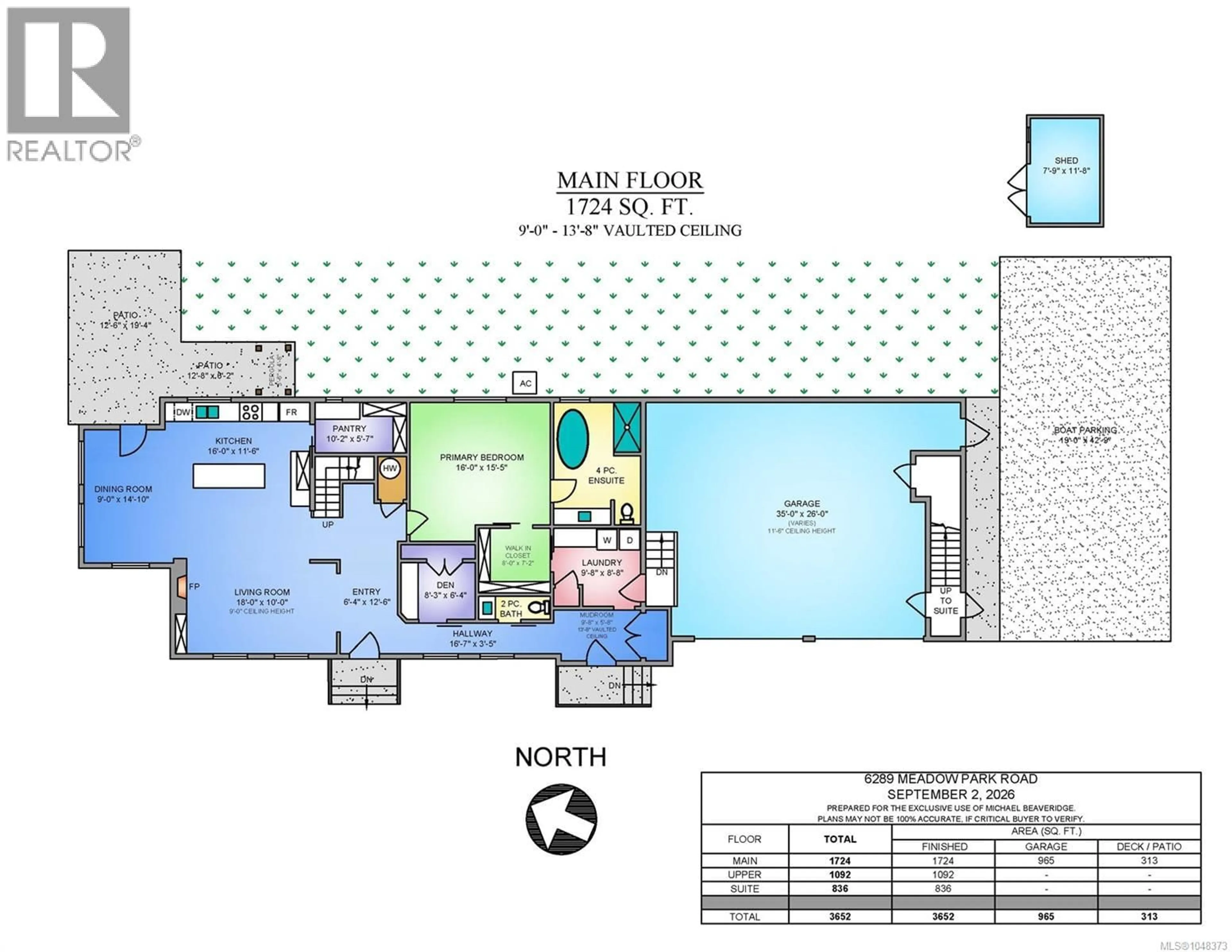 Floor plan for 6289 MEADOW PARK ROAD, Duncan British Columbia V9L4K7