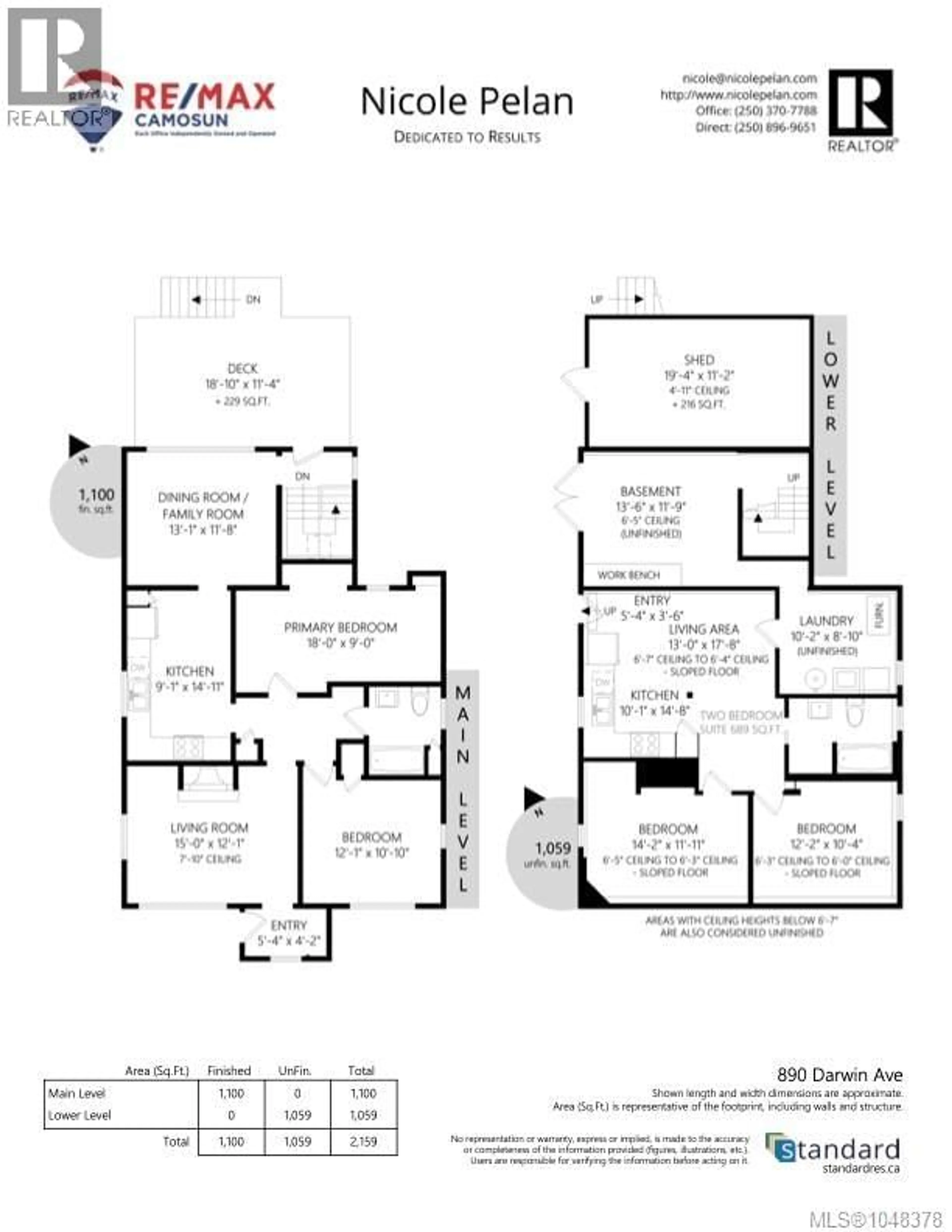 Floor plan for 890 DARWIN AVENUE, Saanich British Columbia V8X2X6