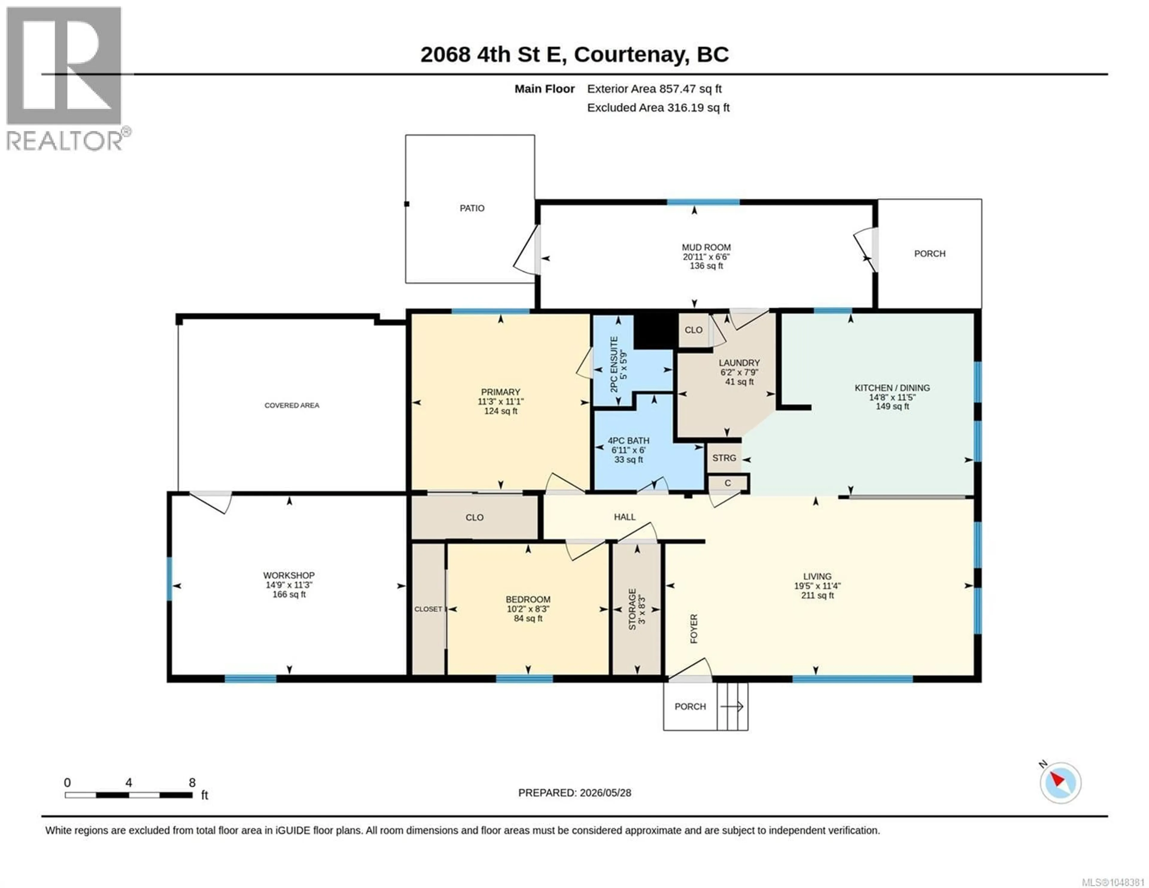 Floor plan for 2068 4TH STREET EAST, Courtenay British Columbia V9N6V8