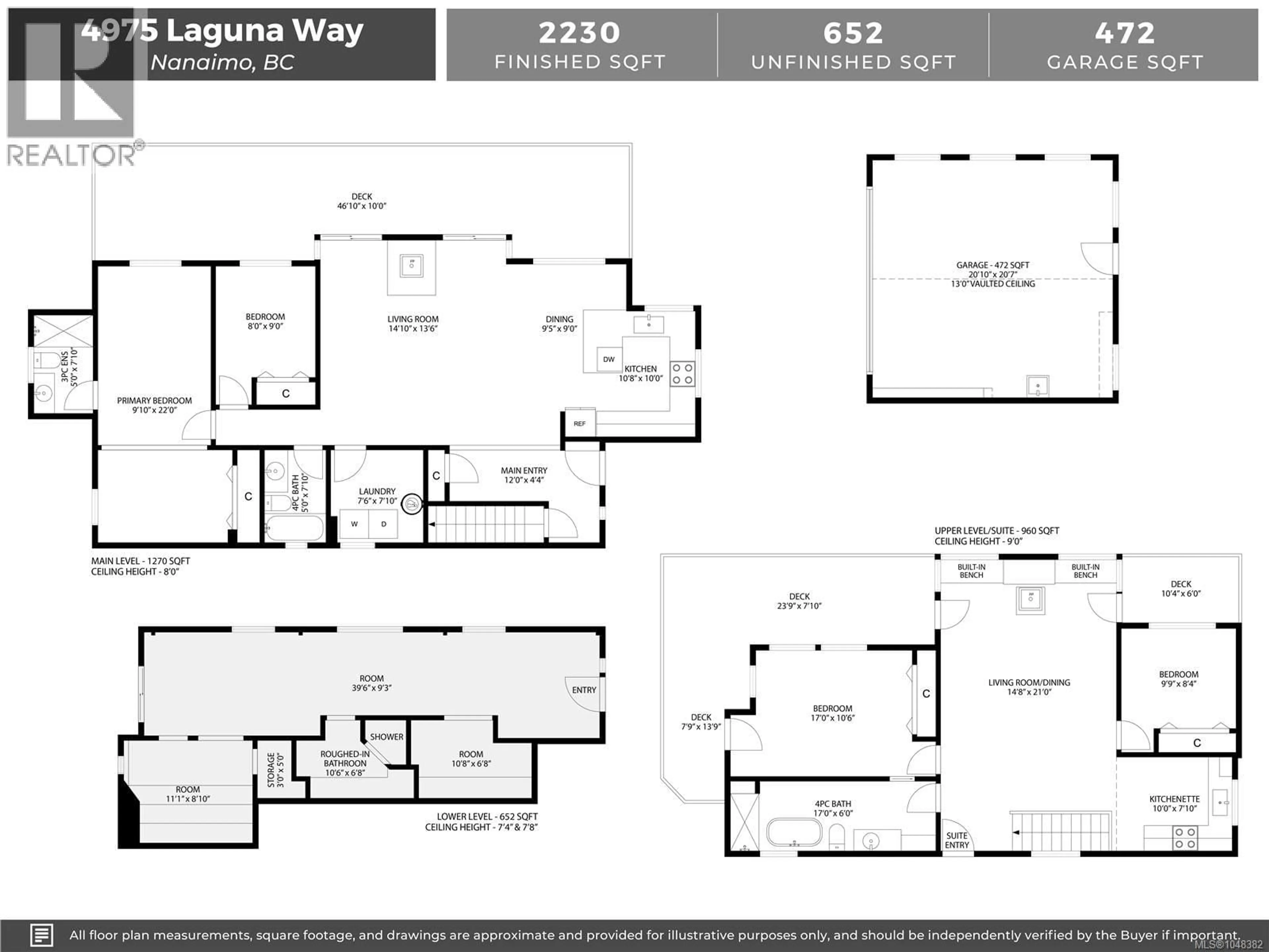 Floor plan for 4975 LAGUNA WAY, Nanaimo British Columbia V9T5L6