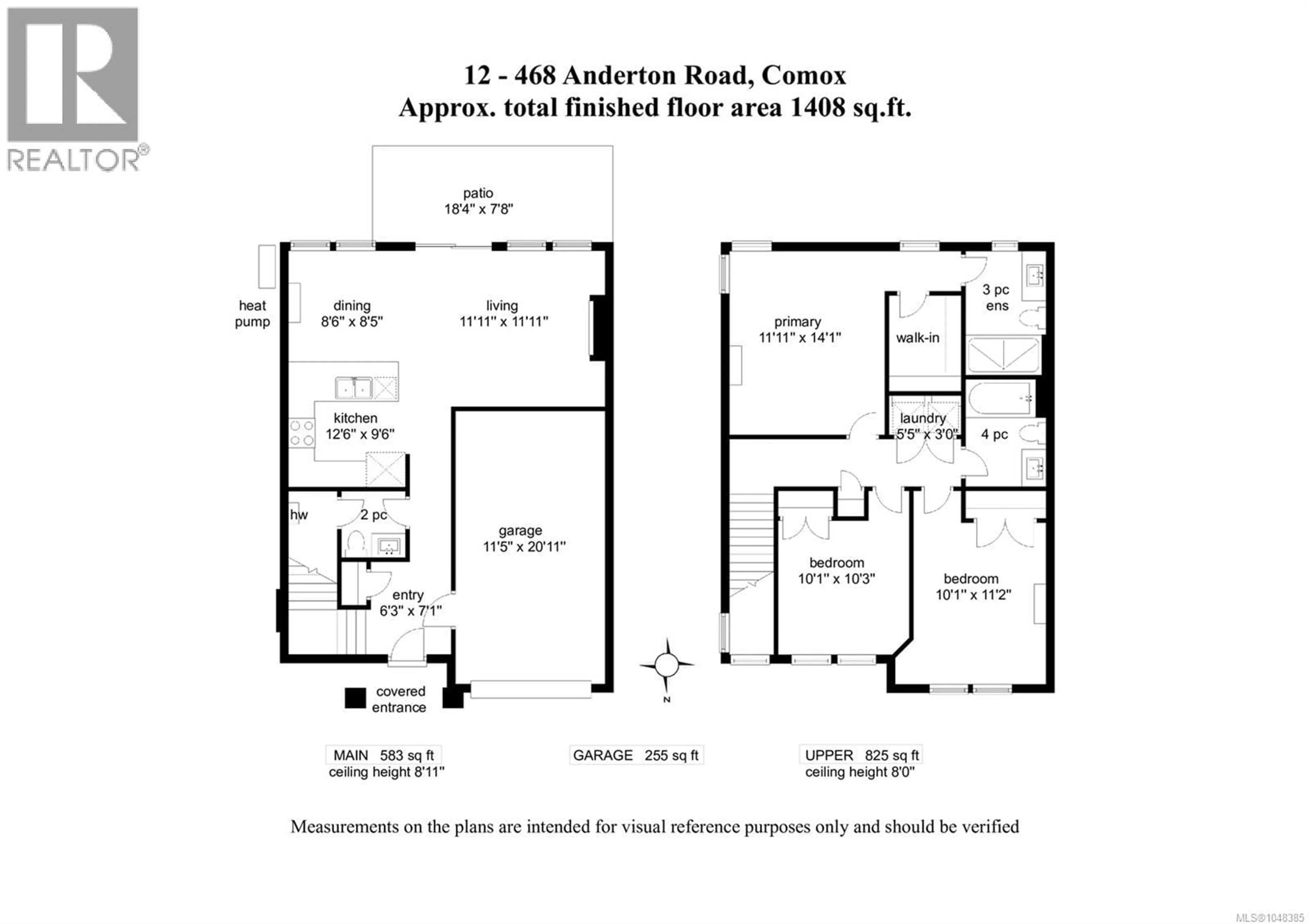 Floor plan for 12 - 468 ANDERTON ROAD, Comox British Columbia V9M2A5